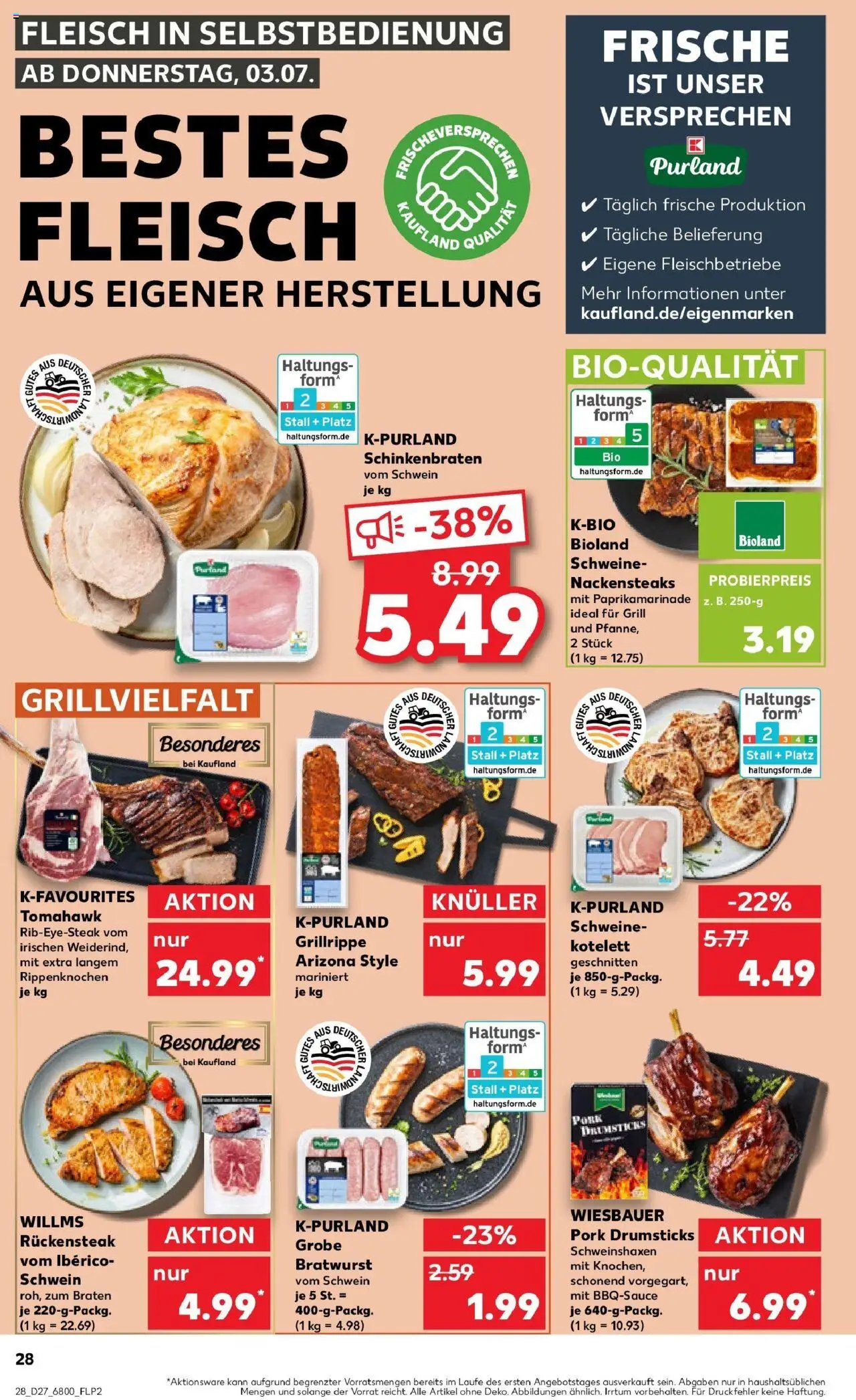 Kaufland prospekt Quedlinburg	 - gültig ab dem 06.07.2025 | Seite: 43 | Produkte: Nackensteaks, Grill, Steak, Fleisch