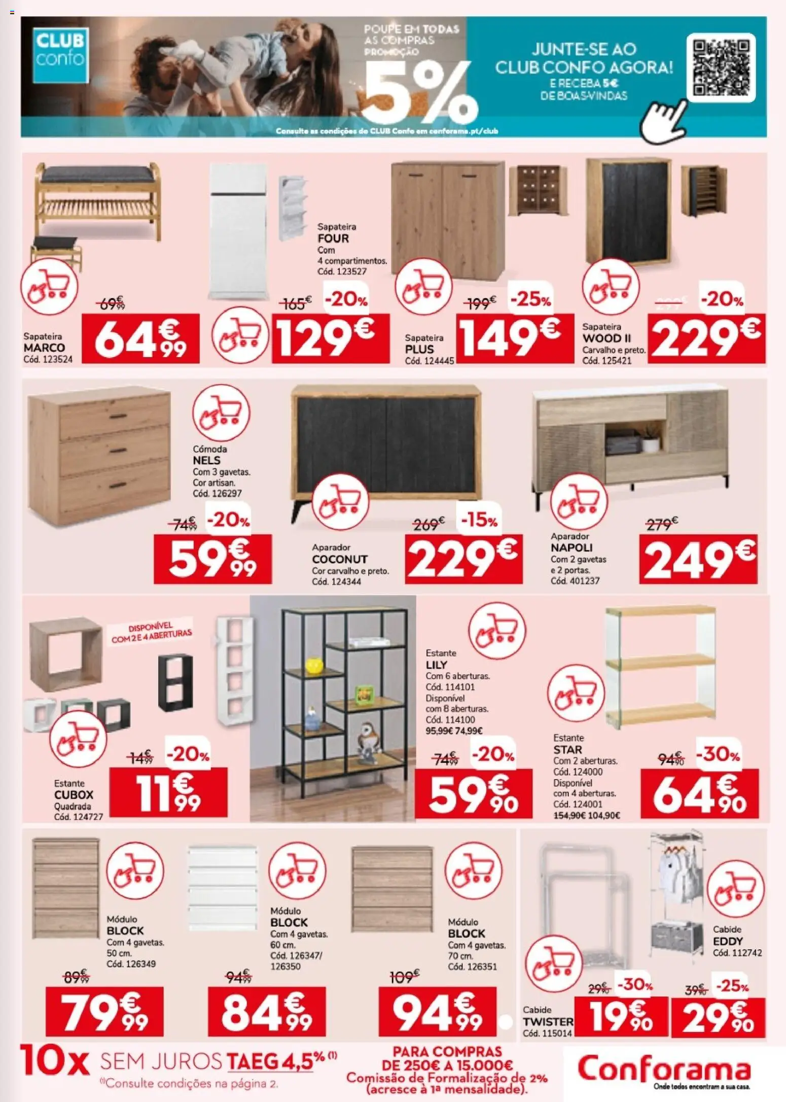Conforama folheto │ válido de 26.03.2026 | Página: 11 | Produtos: Cómoda, Aparador, Cabide, Sapateira