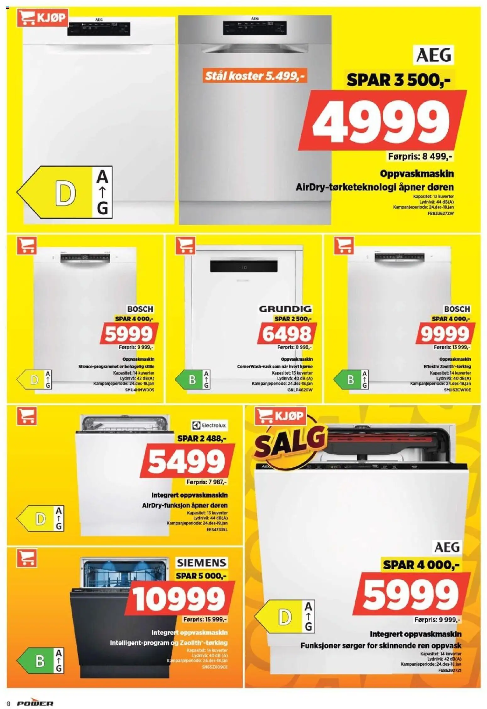 {H1} | Side: 8 | Produkter: Oppvaskmaskin