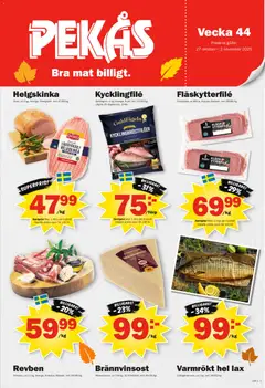 Pekås - erbjudanden - Förhandsvisning av reklamblad från butik Pekås aktuell från 27.10.2025