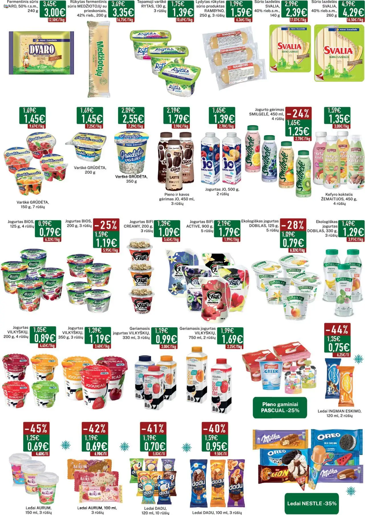 Elimart - TAU leidinys│galioja nuo 04.08.2025 | Puslapis: 7 | Prekių: Fermentinis sūris, Jogurtas, Sūris, Jogurto gėrimas