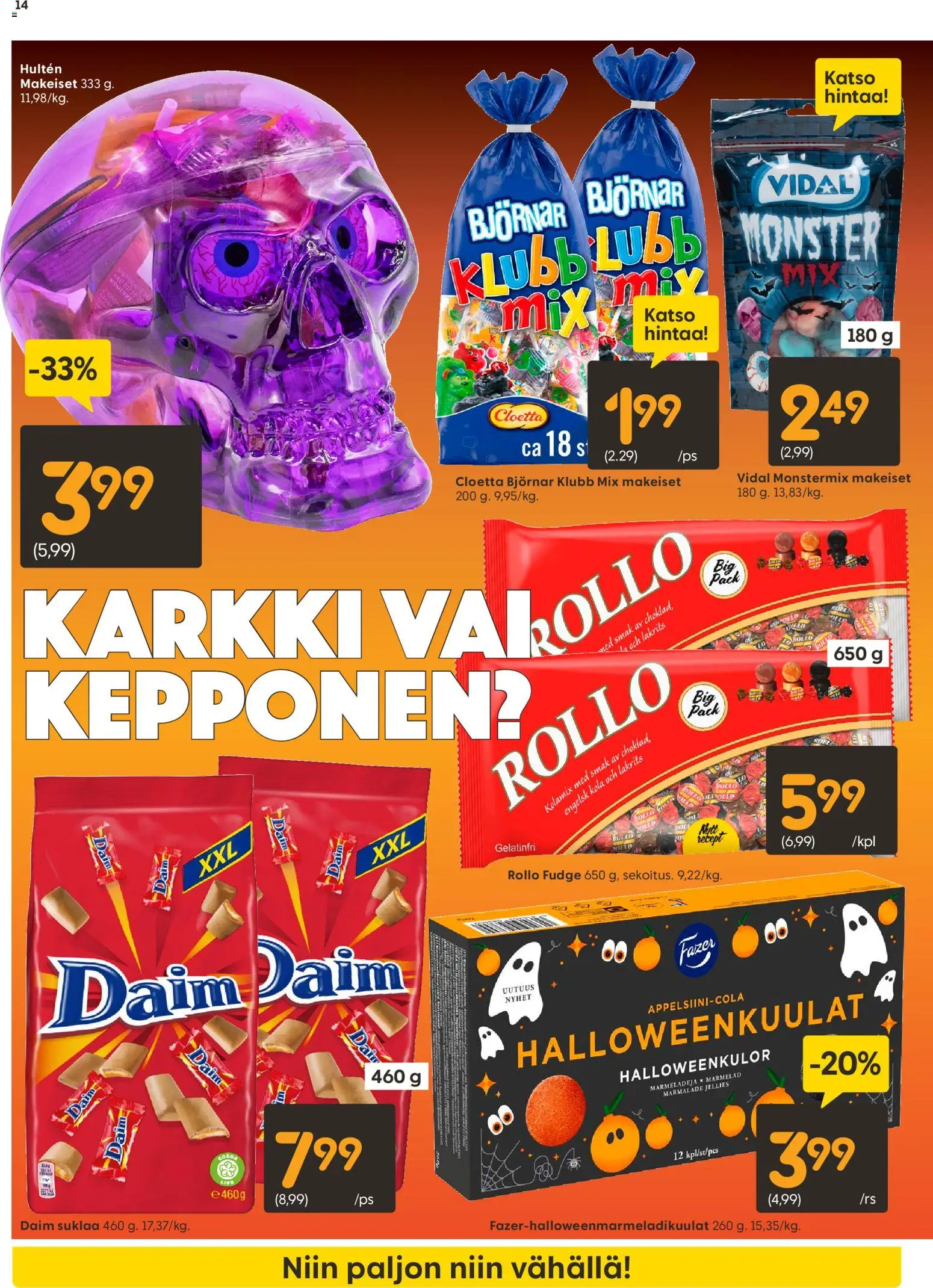 Rusta tarjoukset – voimassa 27.10.2025 alkaen | Sivu: 14 | Tuotteet: Suklaa