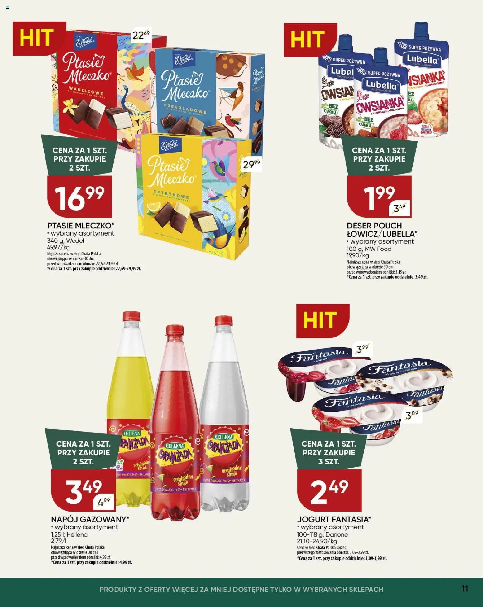 Chata Polska Gazetka od 15.01.2026 | Strona: 11 | Produkty: Jogurt