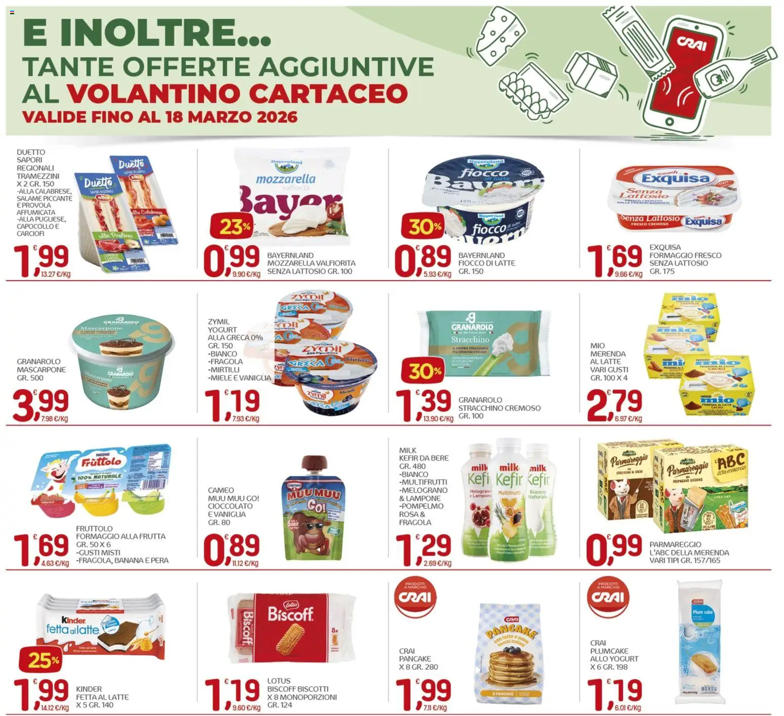 Volantino CRAI del 05.03.2026 | Pagina: 12 | Prodotti: Salame, Frutta, Formaggio, Provola