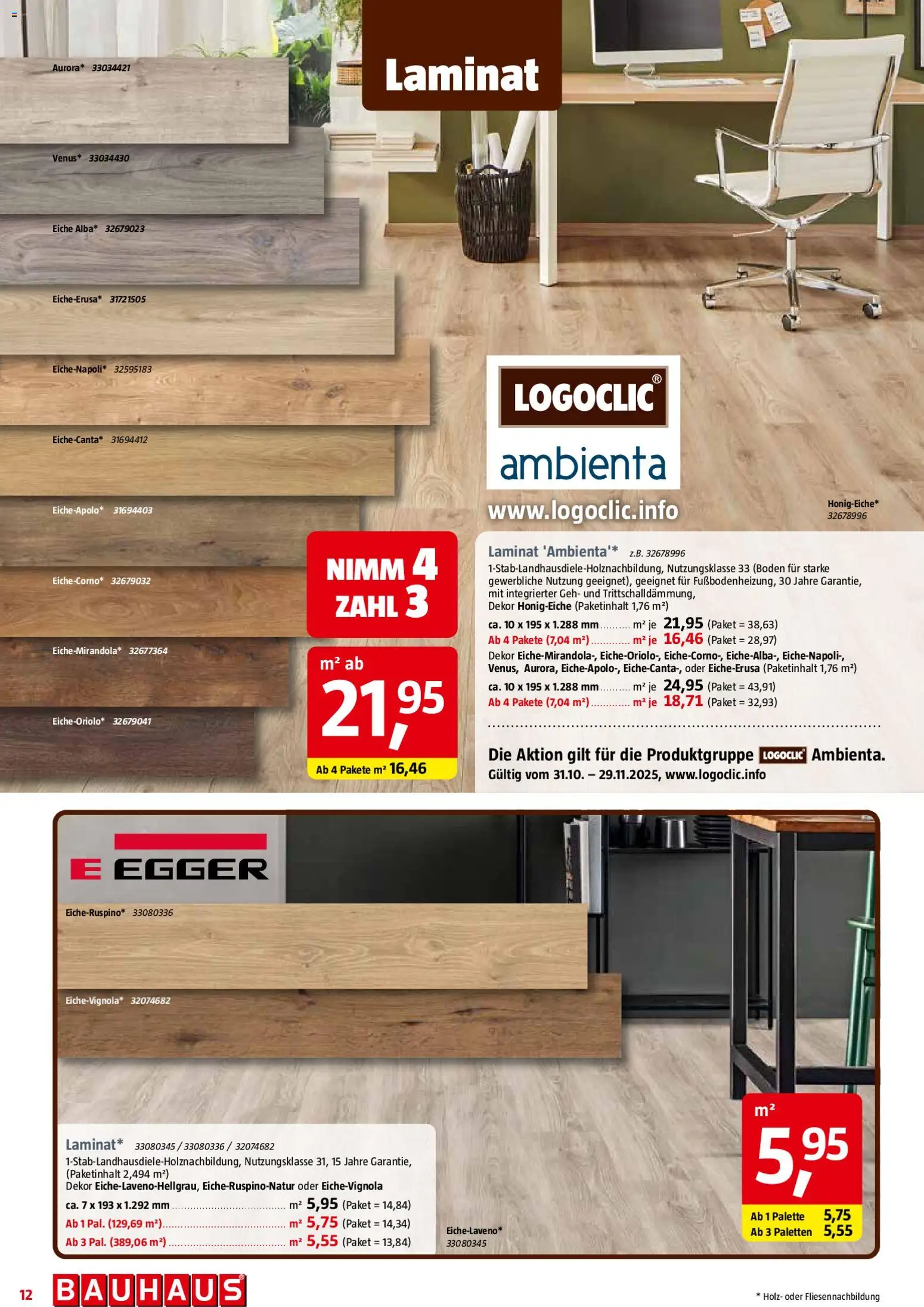 Bauhaus Prospekt 	 – gültig ab 01.11.2025 | Seite: 12