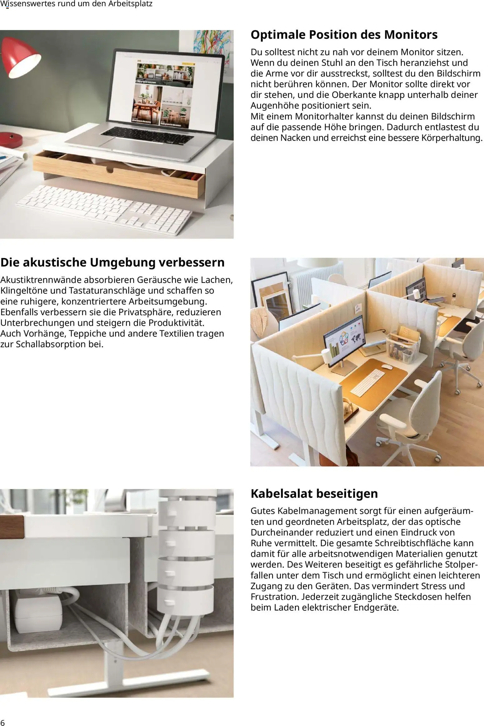 Ikea Büroeinrichtung – gültig ab 02.01.2026 | Seite: 6 | Produkte: Tisch, Stuhl, Bildschirm, Monitor