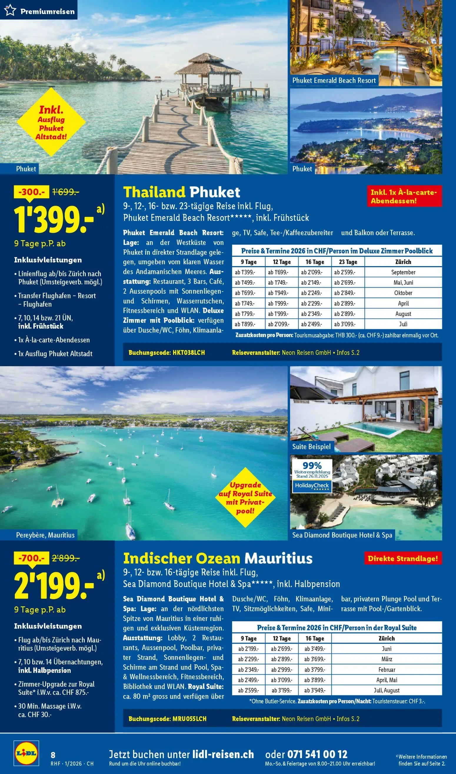 Lidl Aktionen Reisen Januar – gültig ab 29.12.2025 | Seite: 8 | Produkte: Bibliothek, Wasser, Uhr