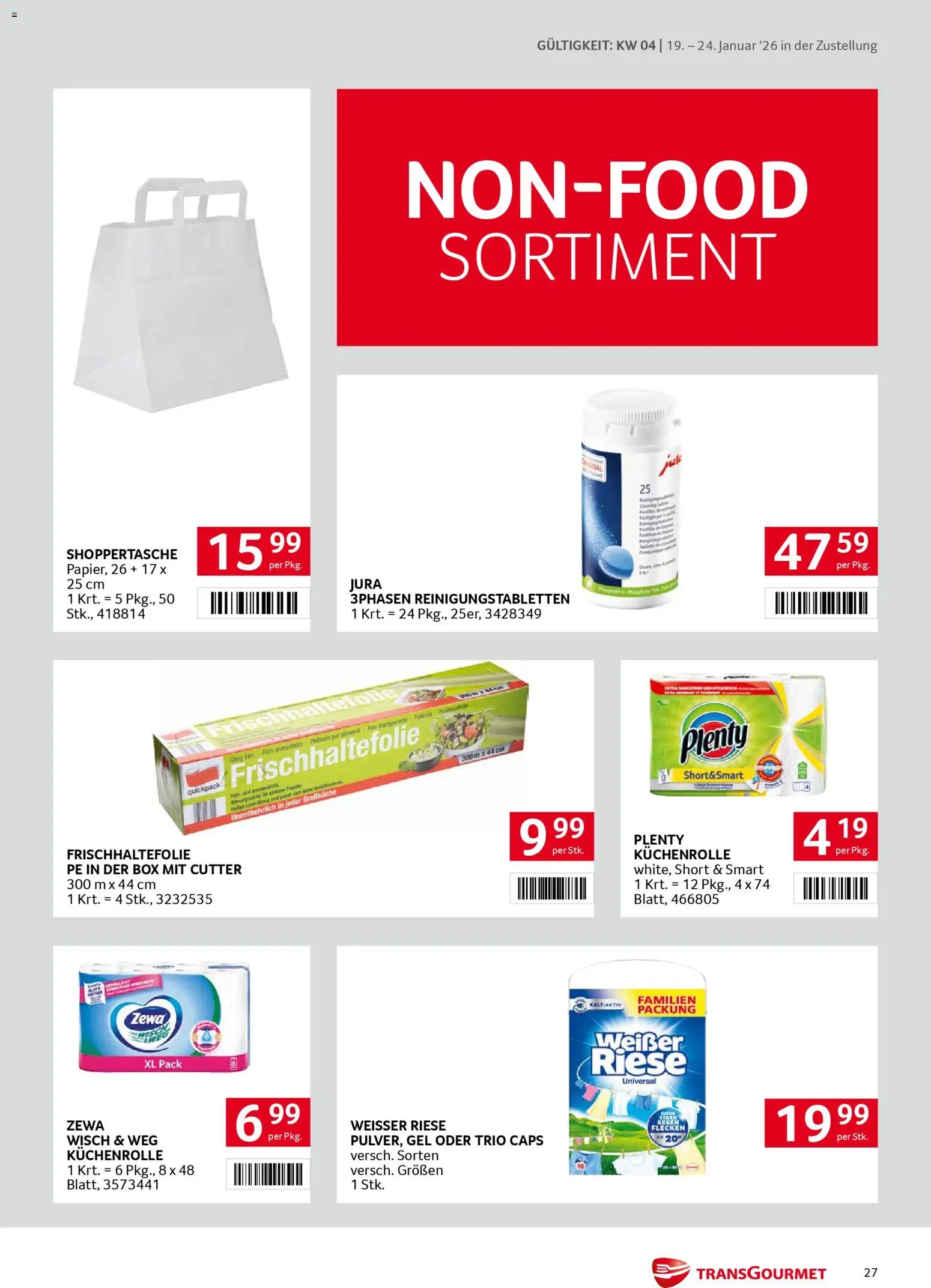 Transgourmet Zustellaktion gültig ab 19.01.2026 | Seite: 27 | Produkte: Cutter, Box