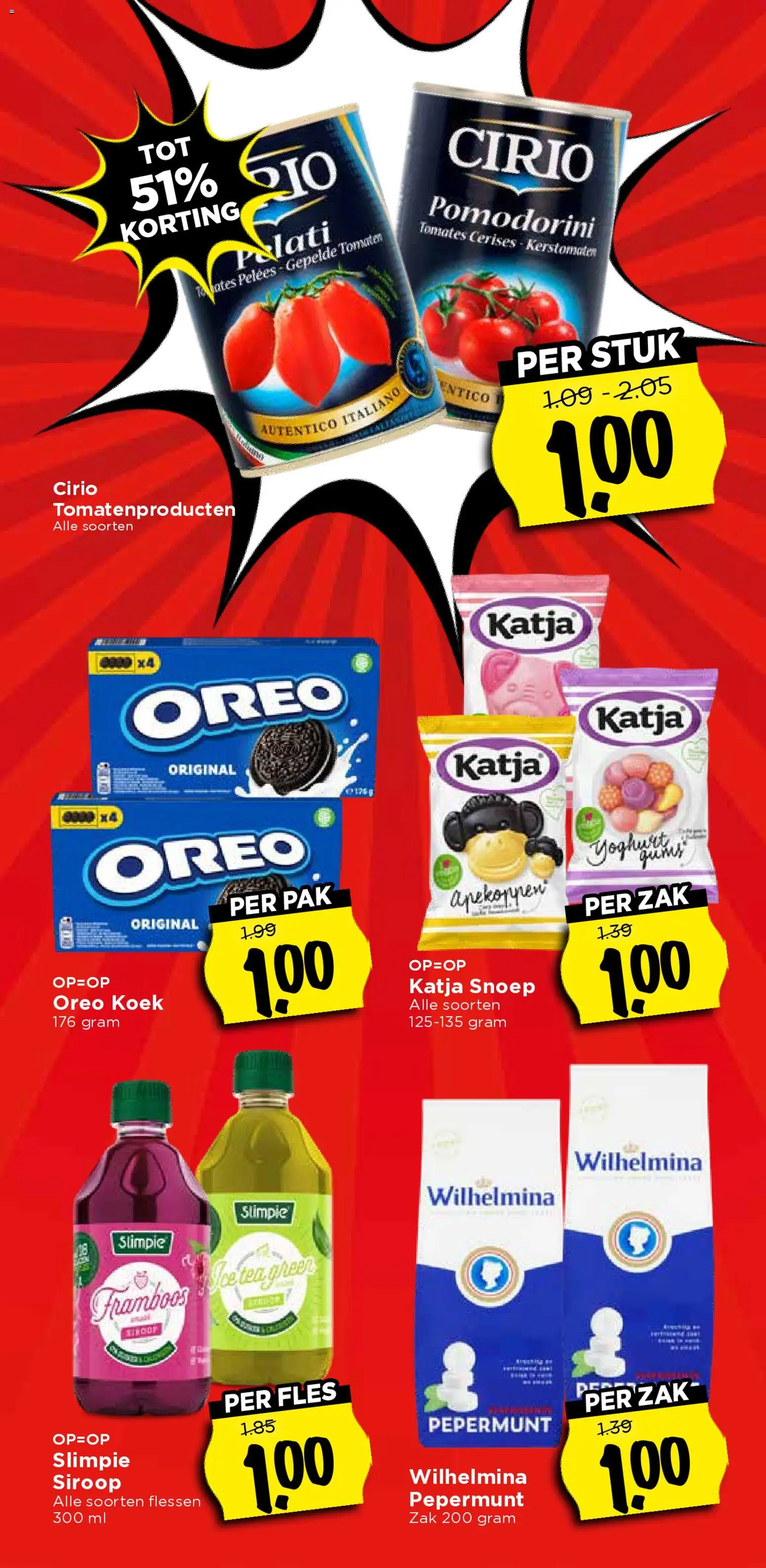 {H1} | Pagina: 26 | Producten: Snoep, Yoghurt, Fles, Zak