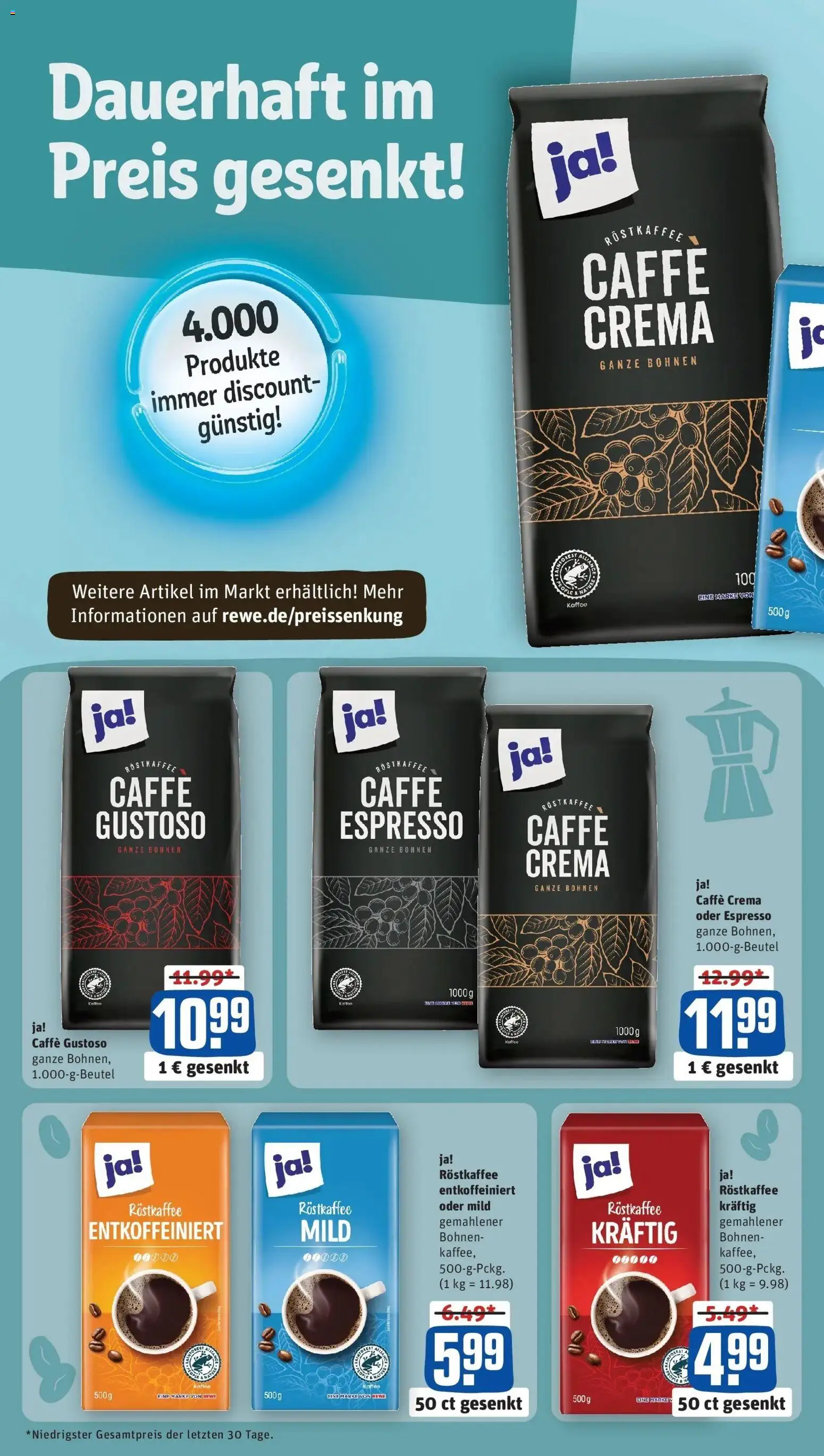 Rewe Prospekt Isny	 – gültig ab 08.03.2026 | Seite: 2 | Produkte: Kaffee