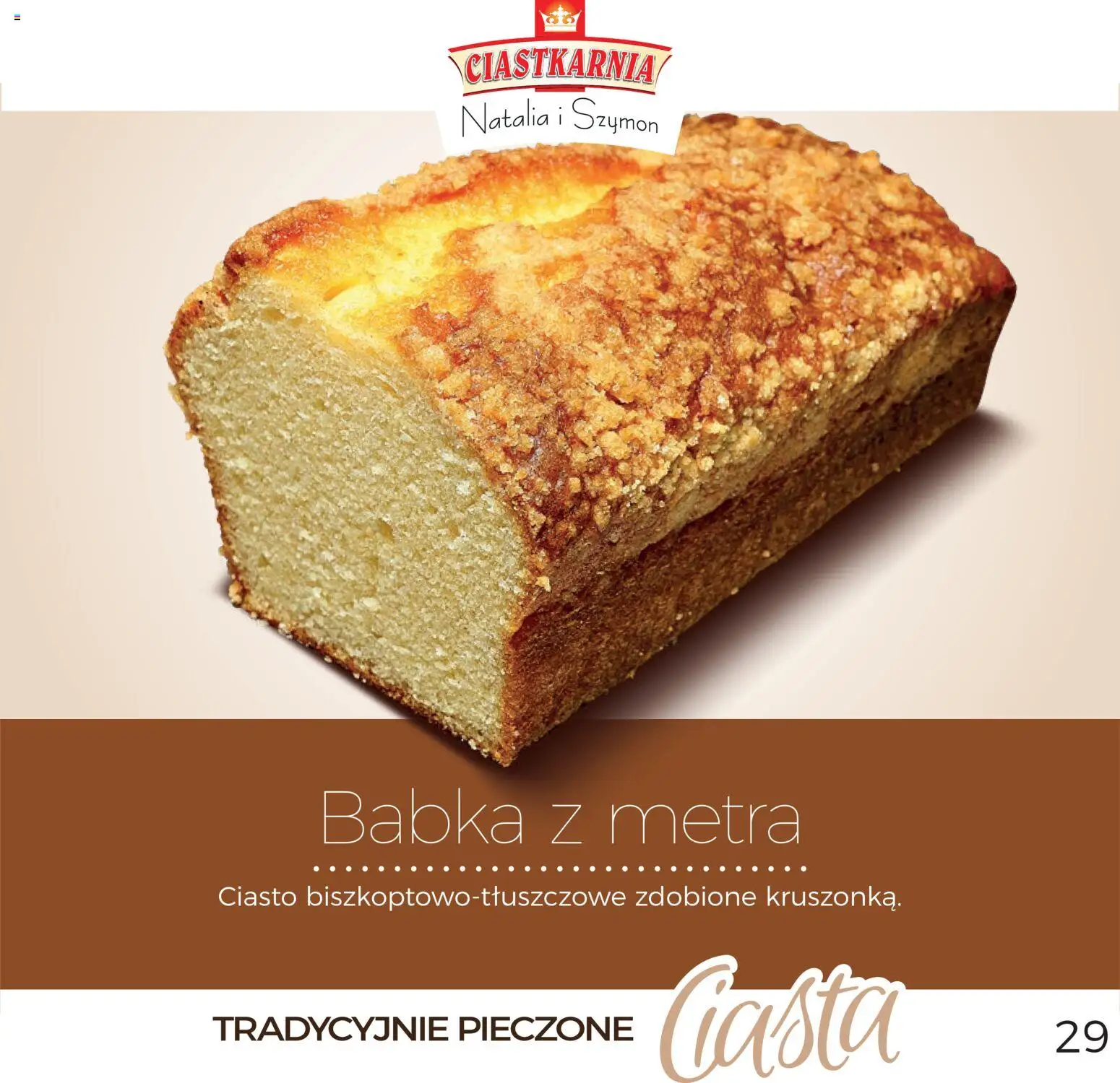 Topaz Gazetka - Ciasta  od 01.12.2025 | Strona: 29 | Produkty: Ciasto, Babka