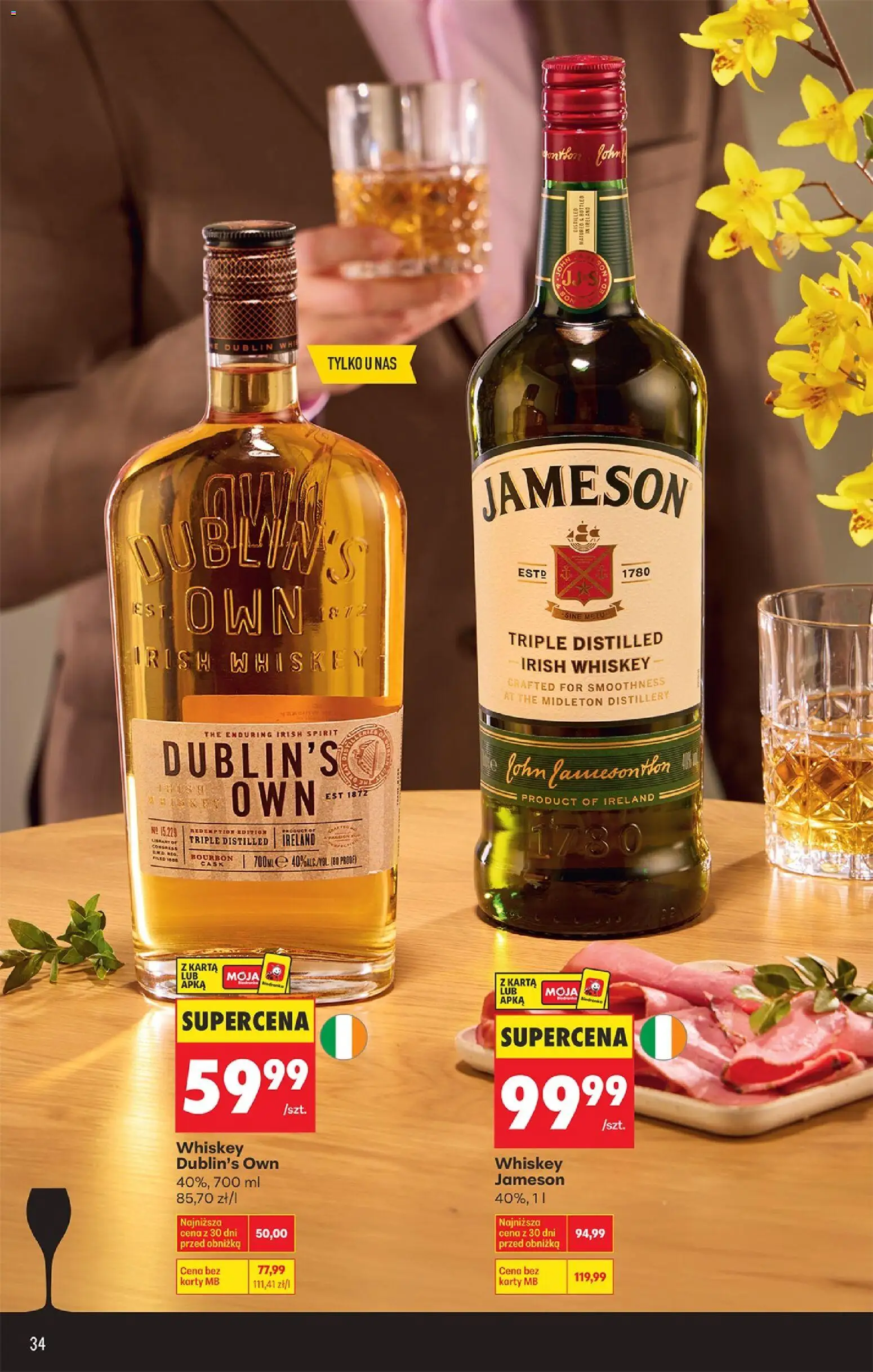 Biedronka Polsko leták - Czas na toast od 23.03.2026 | Strana: 36 | Produkty: Whiskey, Jameson, Bourbon, Karty