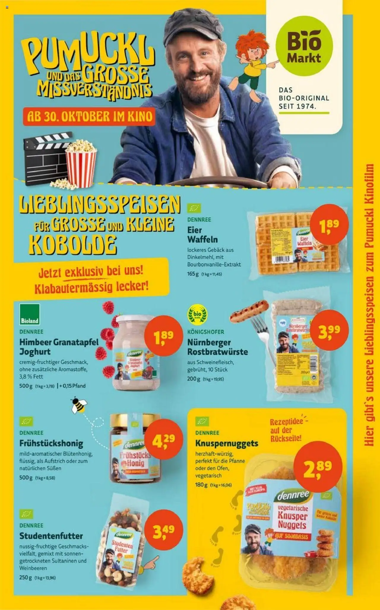 BioMarkt Prospekt 	 – gültig ab 22.10.2025 | Seite: 2 | Produkte: Granatapfel, Joghurt, Eier, Waffeln