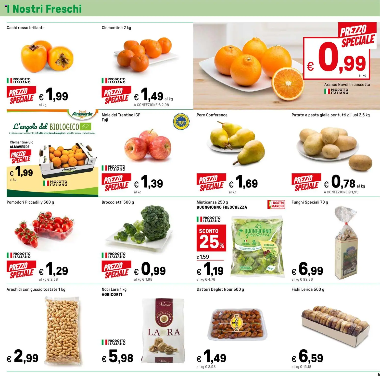 Volantino Iper del 14.11.2025 | Pagina: 5 | Prodotti: Patate, Pasta, Broccoletti, Arachidi