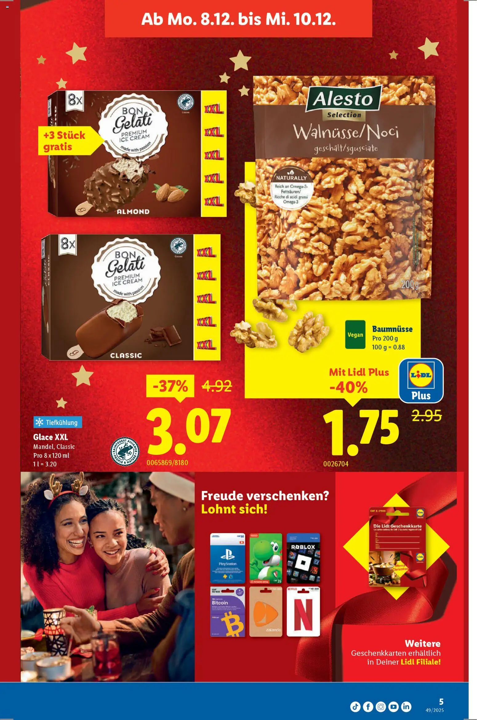Lidl Aktionen – gültig ab 04.12.2025 | Seite: 5 | Produkte: Glace, Playstation