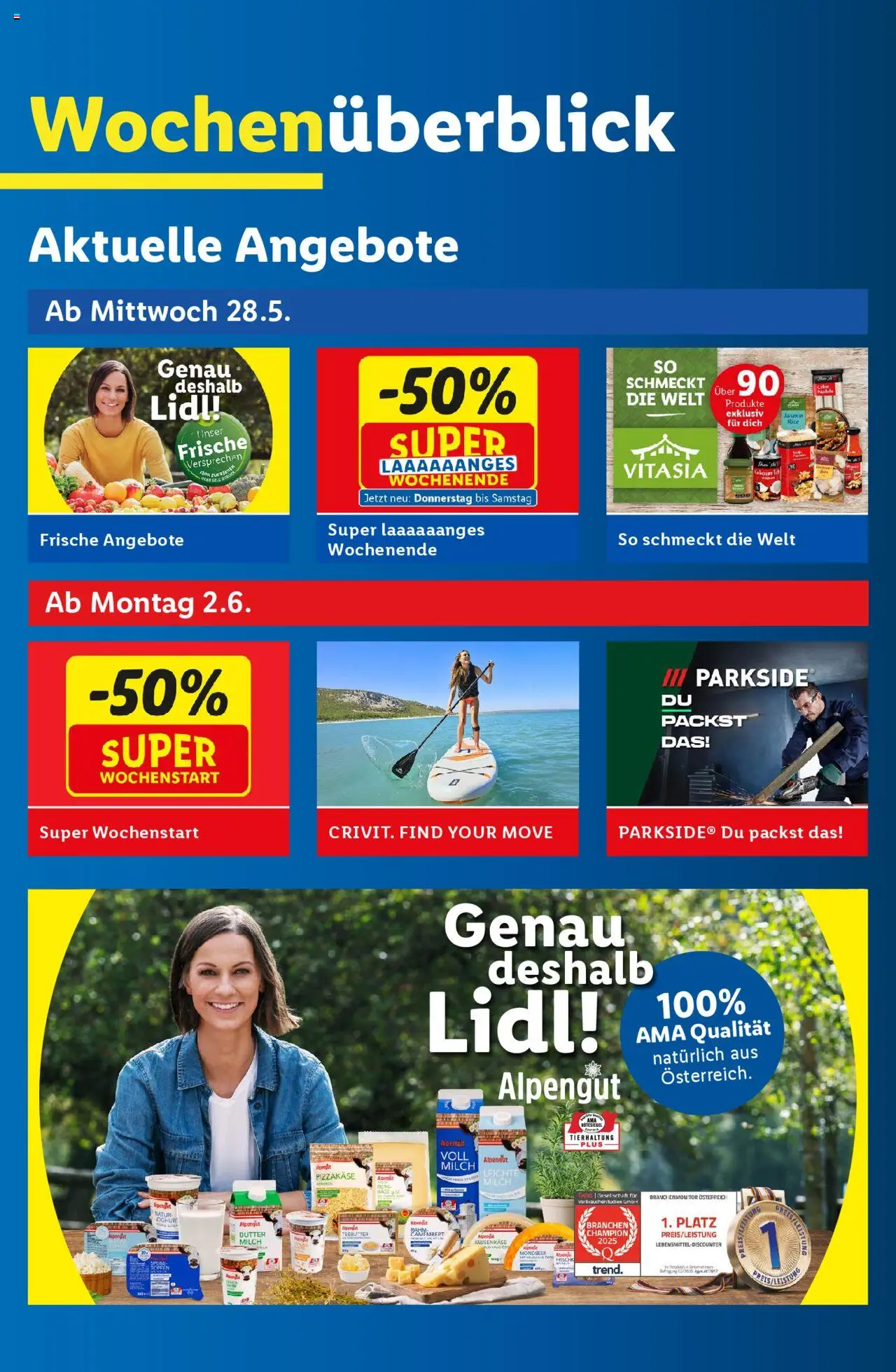 Lidl - Flugblatt gültig ab 28.05.2025 | Seite: 2 | Produkte: Milch, Butter
