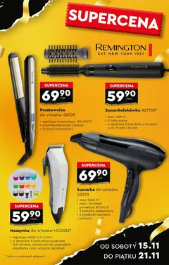 Pogląd oferty "Biedronka Black Friday" - ważna od 15.11.2025 | Strona: 5 | Produkty: Suszarka, Suszarka do włosów, Maszynka do włosów, Grzebień