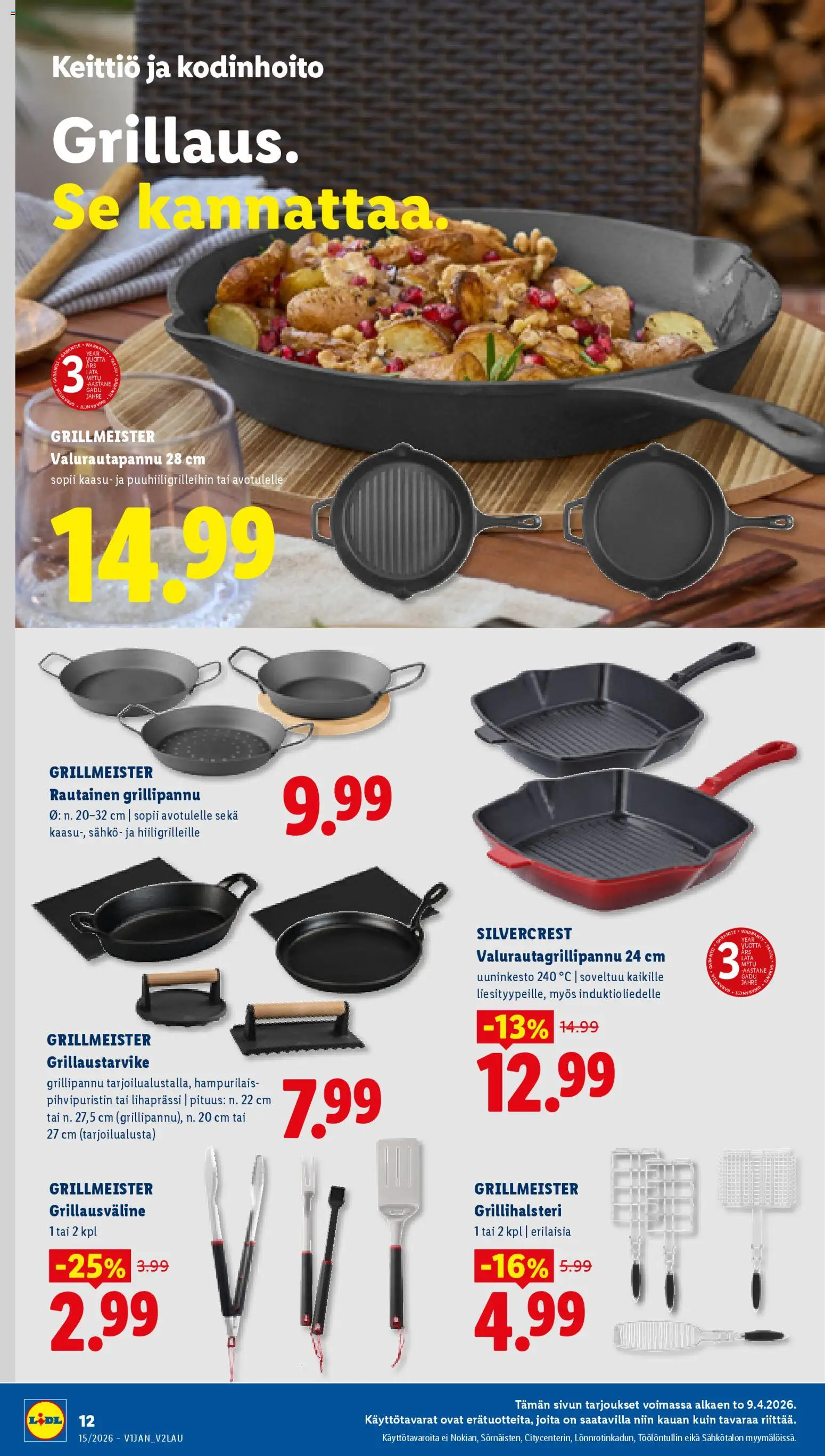 Lidl tarjoukset - Tampere – voimassa 09.04.2026 alkaen | Sivu: 18 | Tuotteet: Keittiö