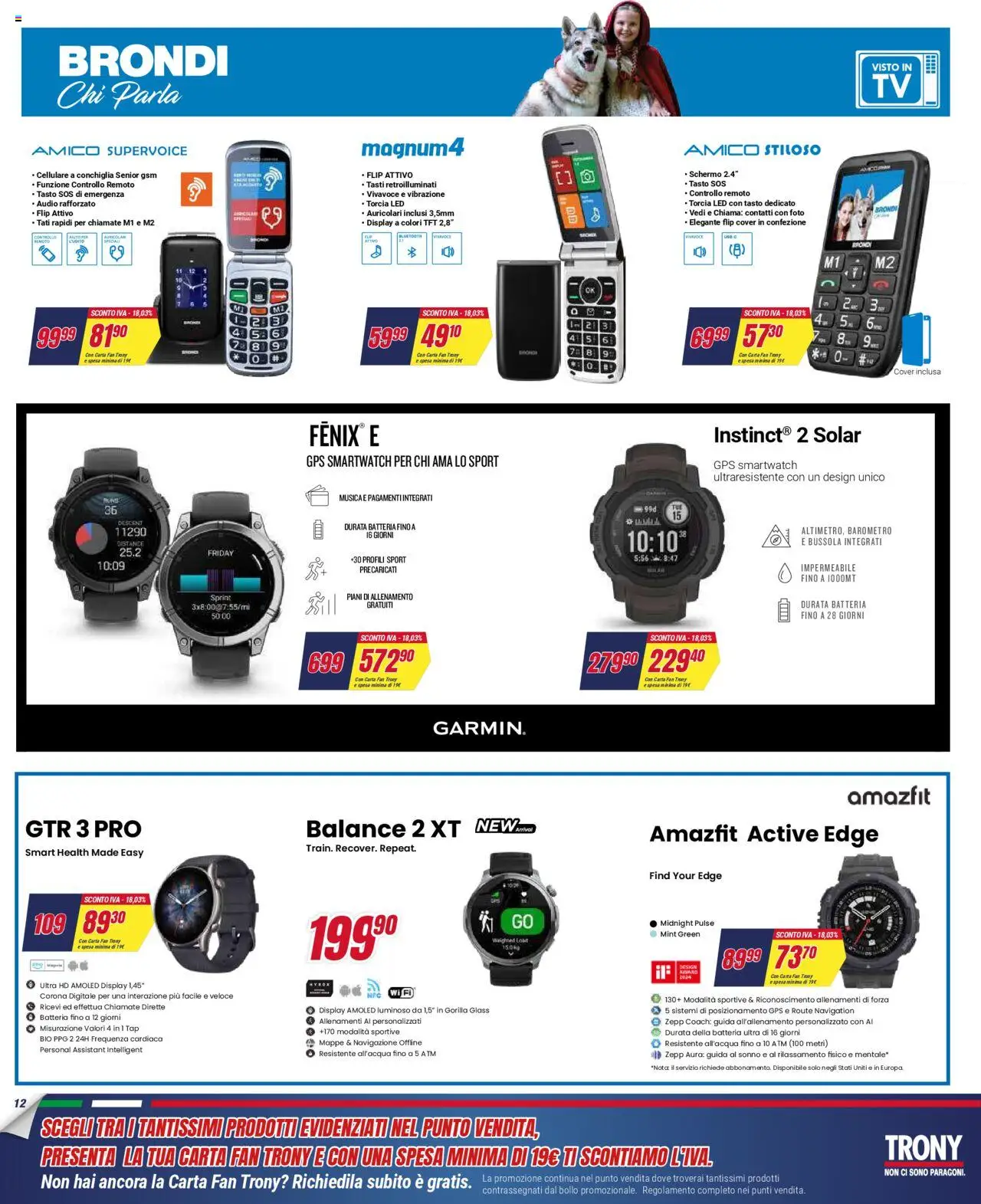Volantino Trony del 02.10.2025 | Pagina: 12 | Prodotti: Schermo, Cellulare, Fan, Batteria