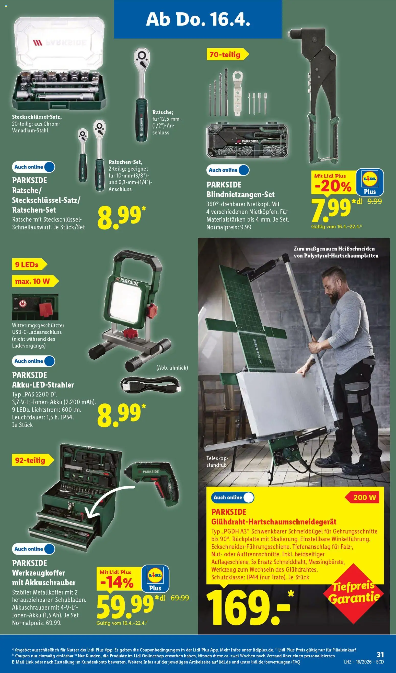 Lidl Německo leták od 13.04.2026 | Strana: 49 | Produkty: Parkside