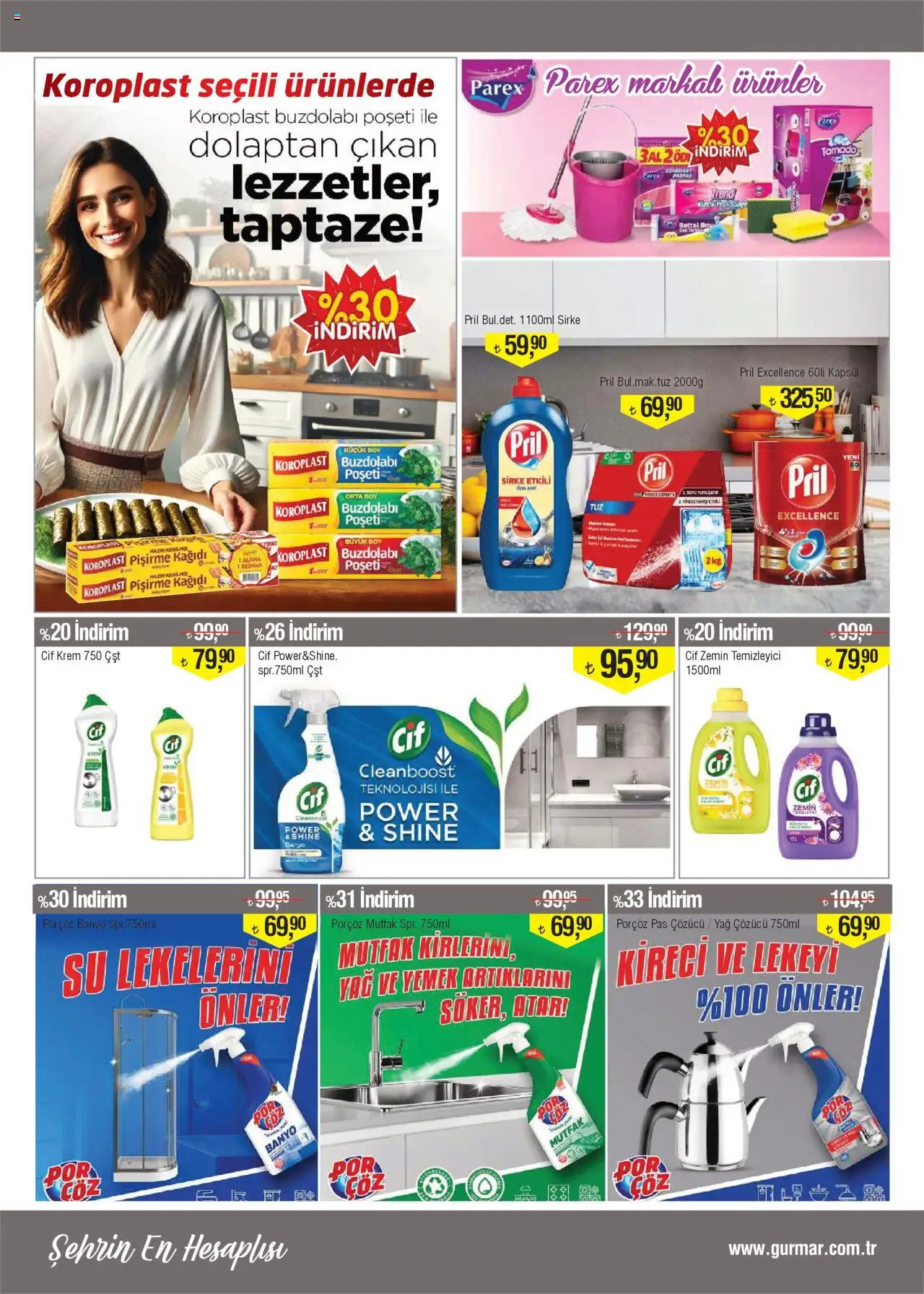 Gürmar Katalog - 01.10.2025 tarihinden itibaren geçerlidir | Sayfa: 14 | Ürünler: Banyo, Sirke, Yağ, Buzdolabı