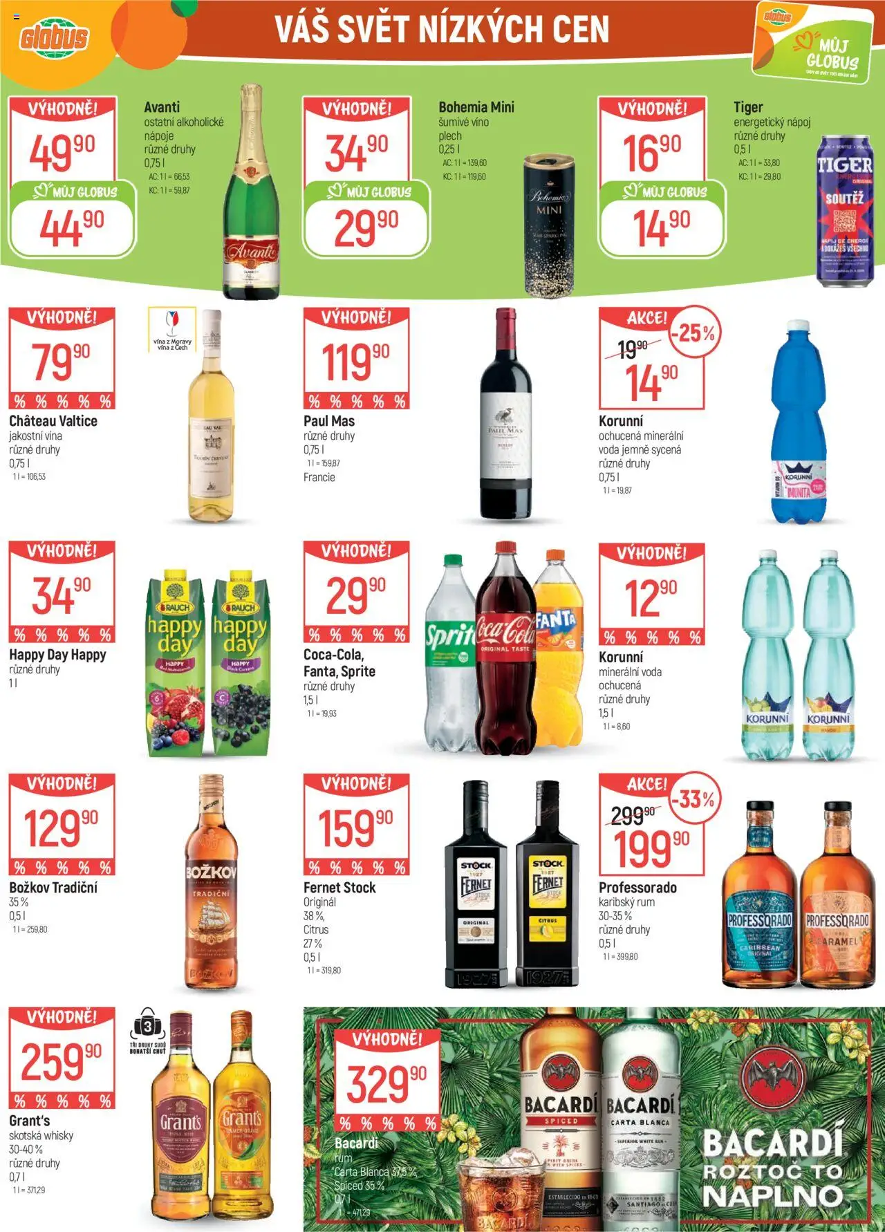 Globus leták - Liberec od 13.08.2025 | Strana: 28 | Produkty: Whisky, Energetický nápoj, Plech, Fernet