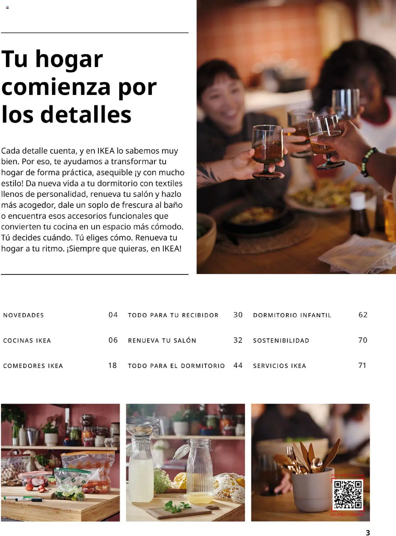 Catálogo IKEA Accesorios y decoración │ válido desde el 25.09.2025 | Página: 3 | Productos: Té, Cocina, Baño
