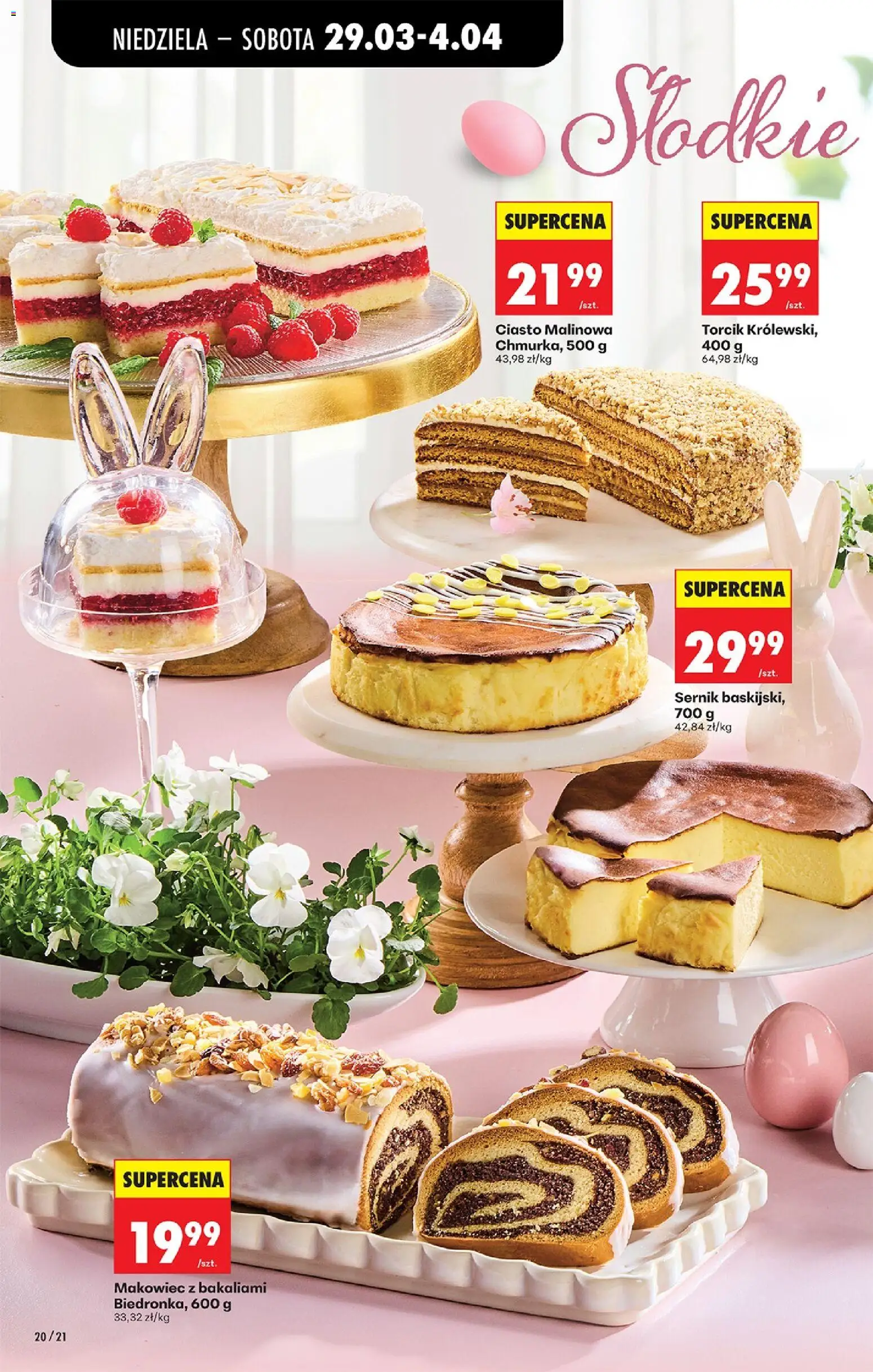 Biedronka gazetka od niedzieli od 29.03.2026 | Strona: 30 | Produkty: Ciasto