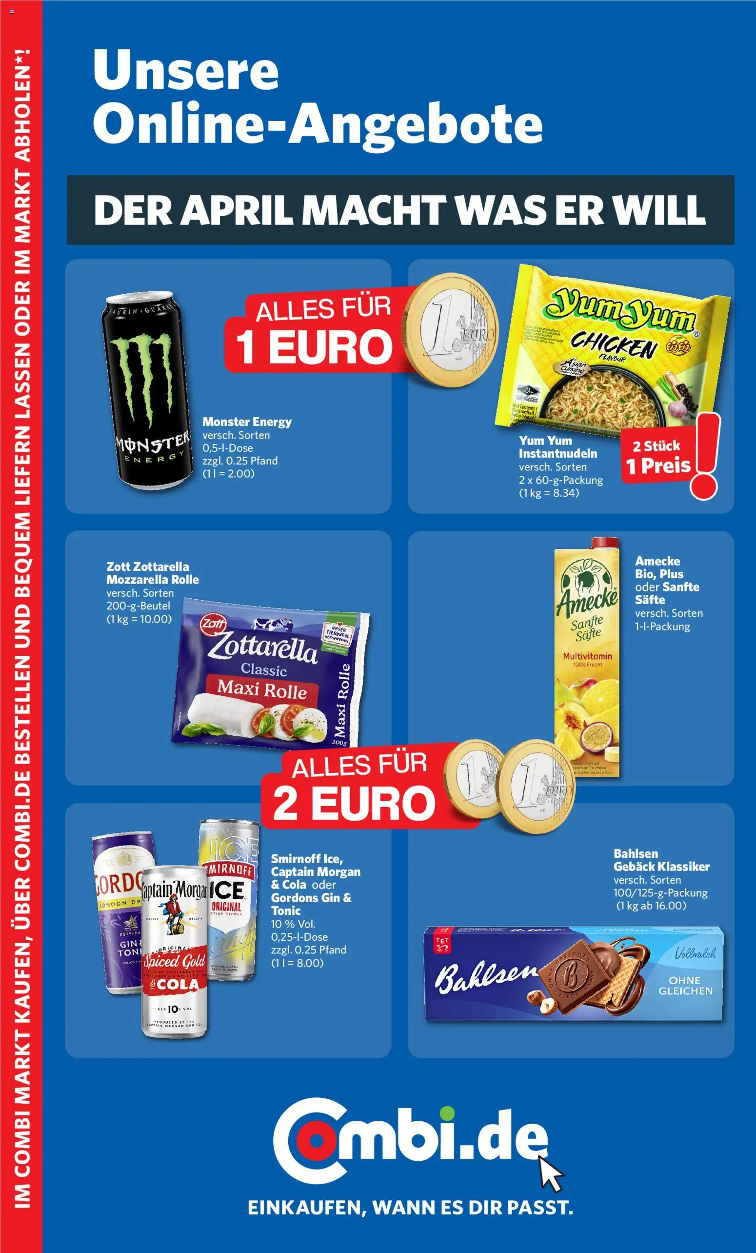 Combi Prospekt 	 – gültig ab 13.04.2026 | Seite: 35 | Produkte: Energy, Mozzarella, Monster, Captain morgan
