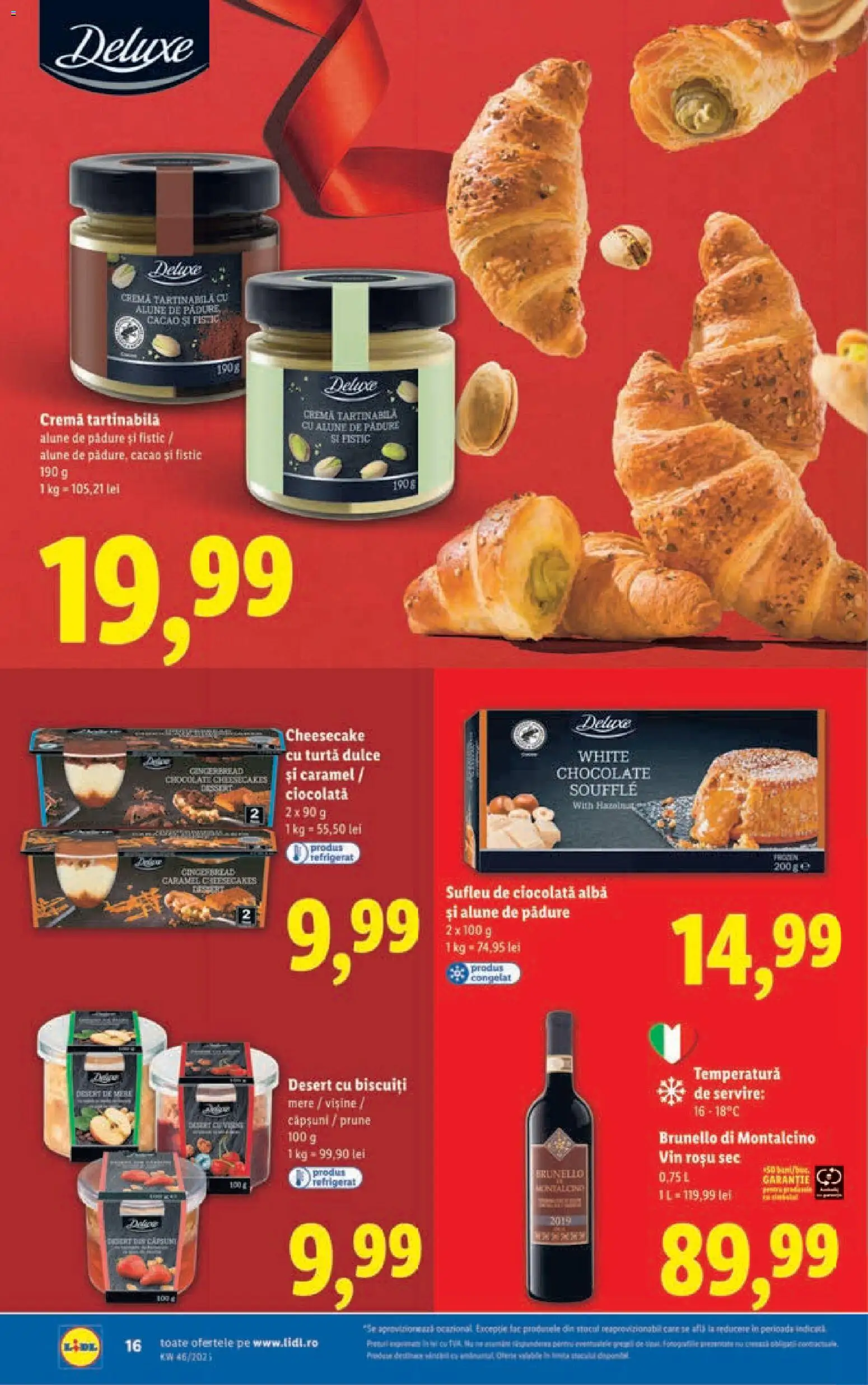Noul catalog Lidl – valabil de la 10.11.2025 | Pagină: 16 | Produse: Cremă, Fistic, Cacao, Biscuiți