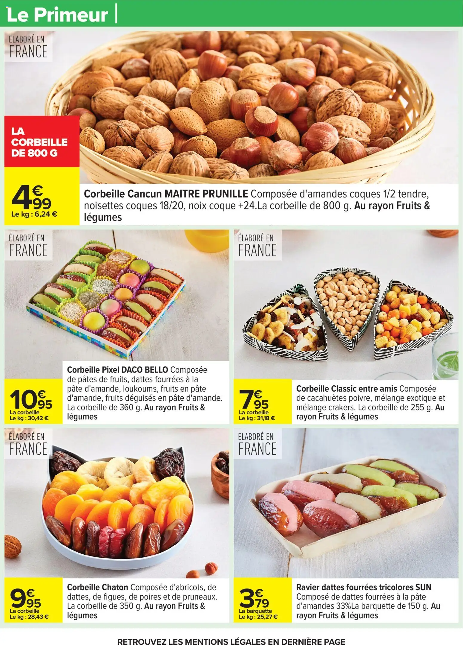 {H1} | Page: 21 | Produits: Dattes, Noisettes, Pâtes, Noix