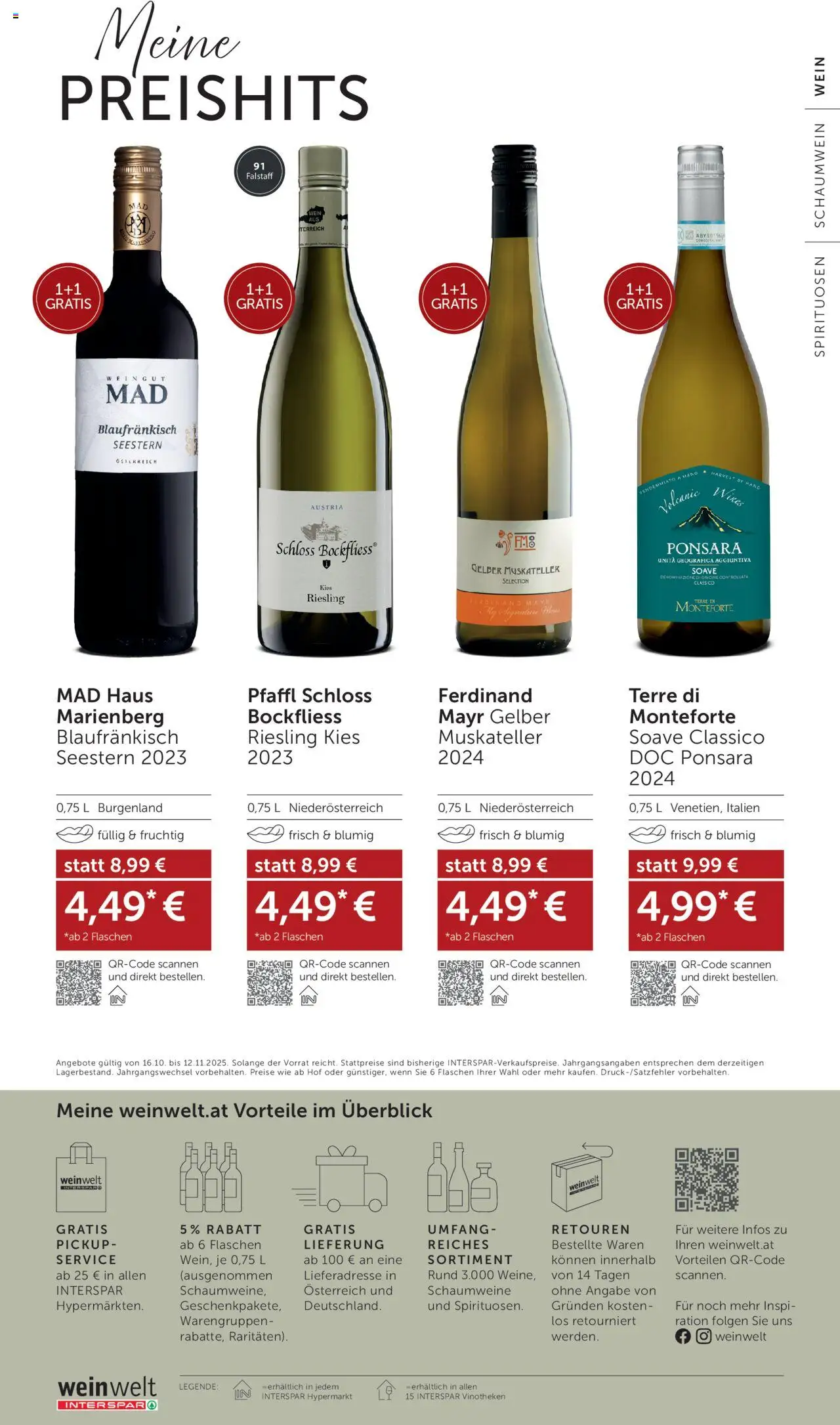 Interspar Wein Welt gültig ab 16.10.2025 | Seite: 32 | Produkte: Wein