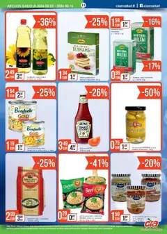 ČIA MARKET leidinys galioja nuo 03.02.2026 | Puslapis: 13 | Prekių: Kukurūzai, Jautienos, Miltai, Ryžiai