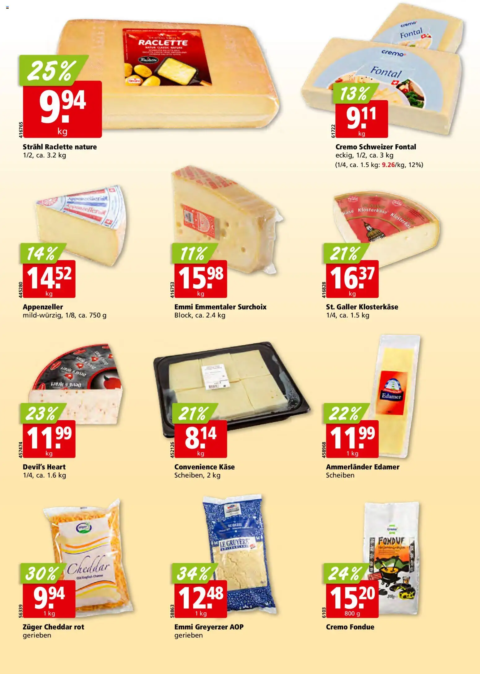 Aligro Aktionen – gültig ab 09.02.2026 | Seite: 16 | Produkte: Edamer, Käse, Raclette, Fondue