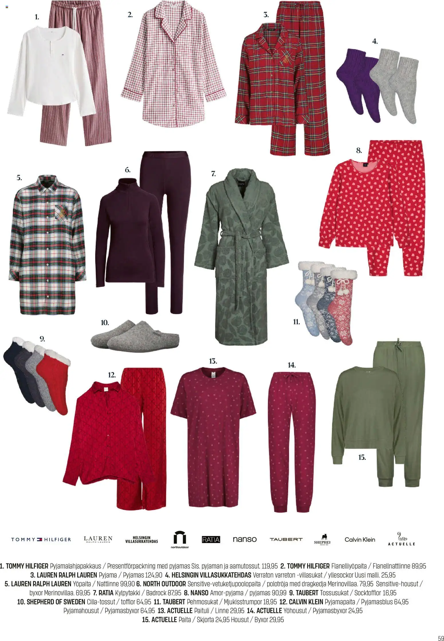 Sokos tarjoukset – voimassa 12.11.2025 alkaen | Sivu: 59 | Tuotteet: Paita, Housut, Pyjama, Kylpytakki