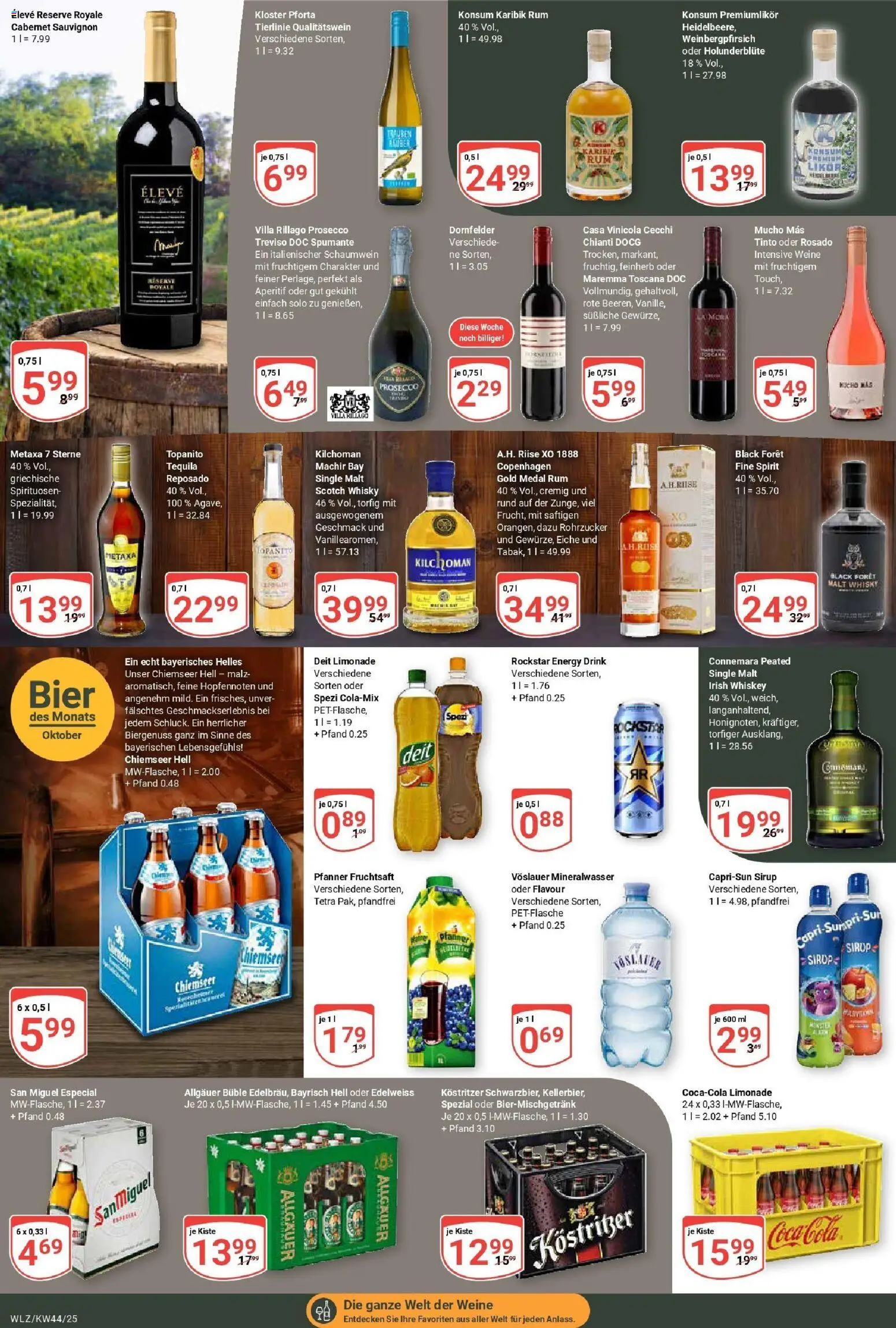 Globus prospekt Weischlitz	 – gültig ab 26.10.2025 | Seite: 20 | Produkte: Rockstar, Tequila, Prosecco, Whiskey