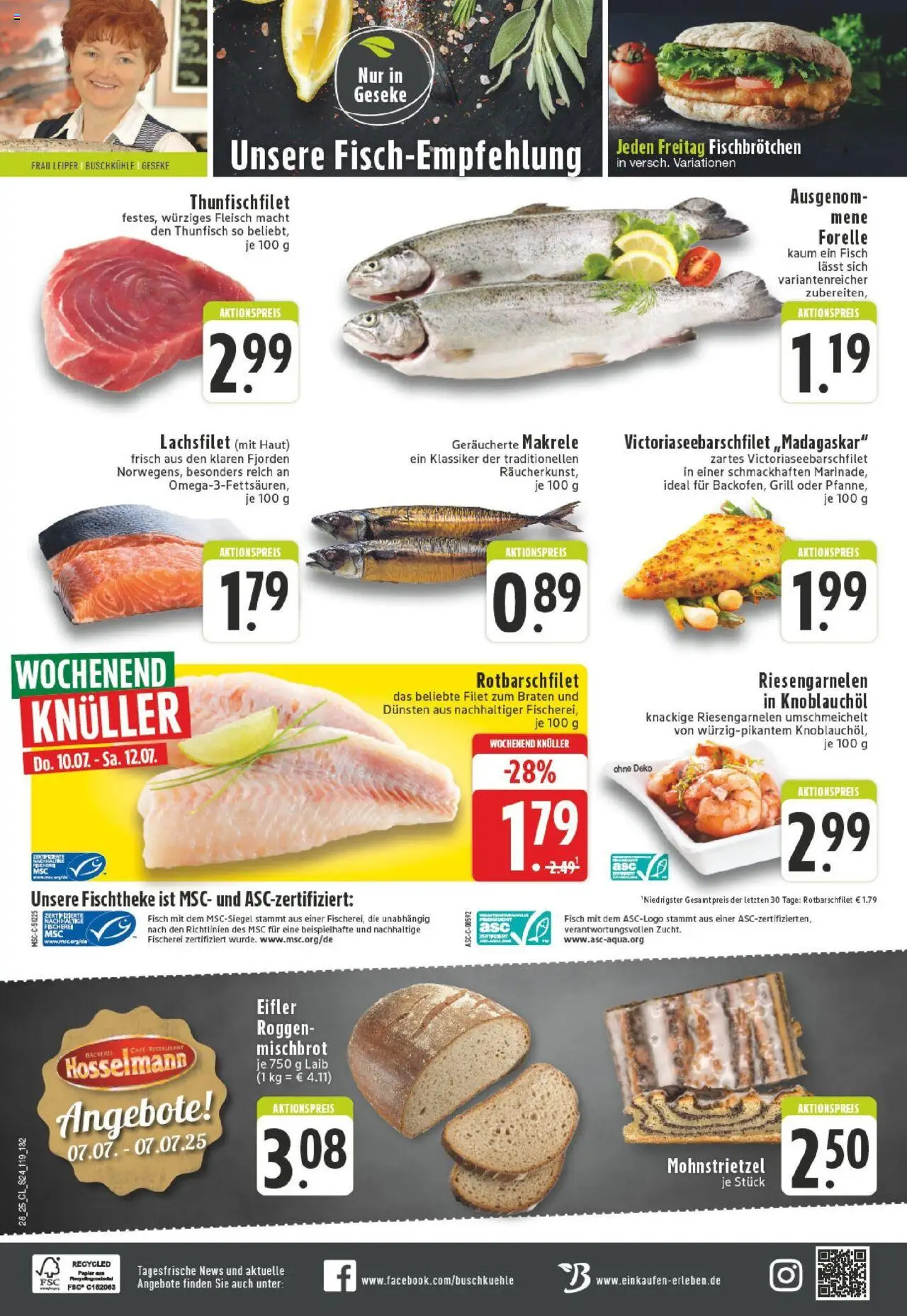 Edeka prospekt Geseke	 - gültig ab dem 06.07.2025 | Seite: 24 | Produkte: Grill, Thunfisch, Fisch, Fleisch