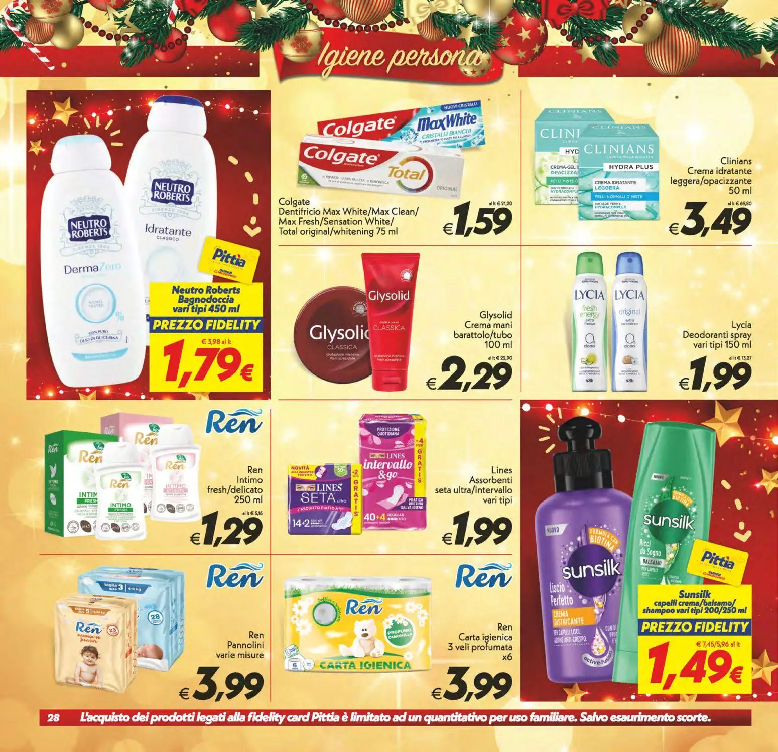 Volantino SuperConveniente del 16.12.2025 | Pagina: 28 | Prodotti: Shampoo, Balsamo, Pannolini, Olio
