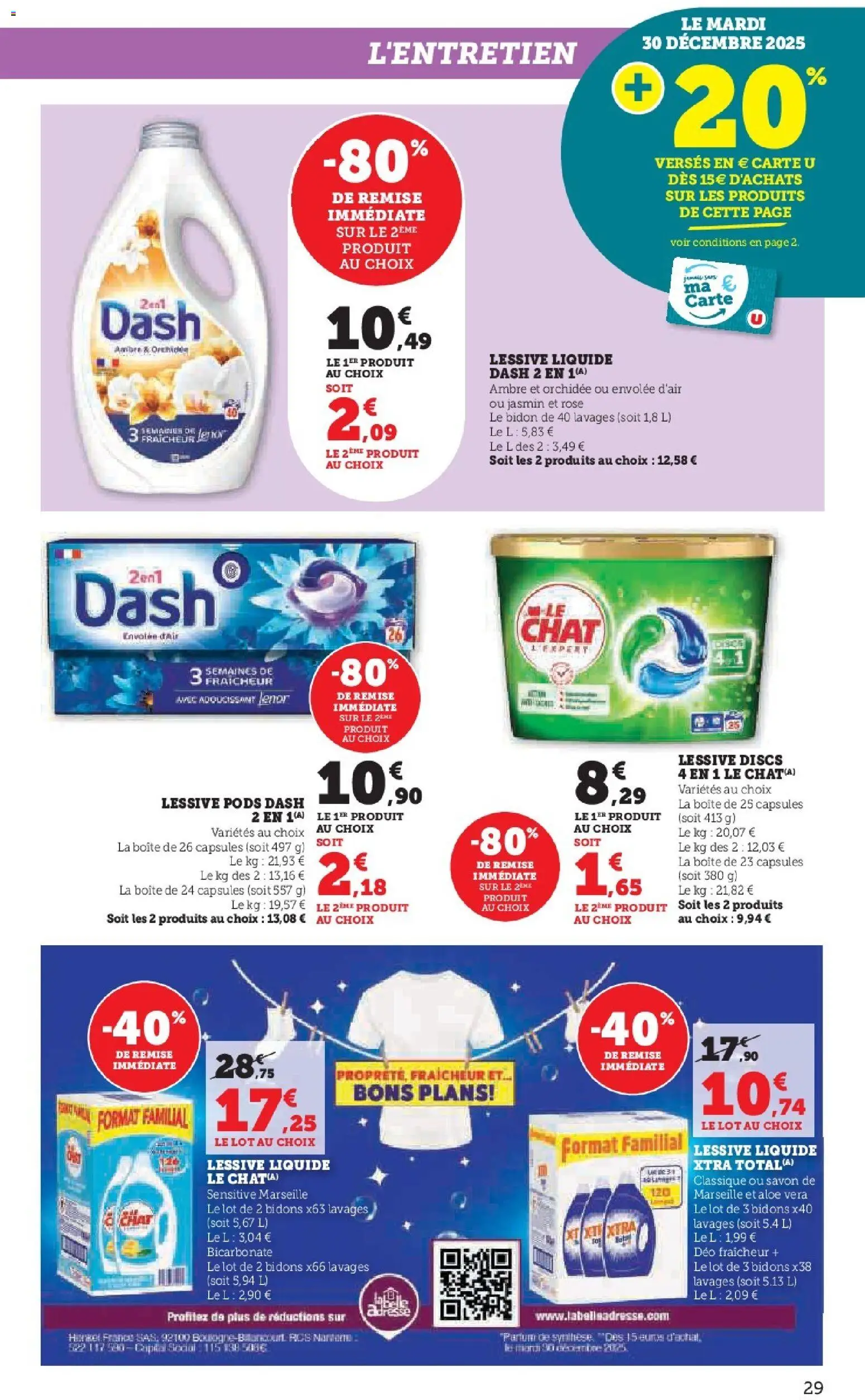 {H1} | Page: 29 | Produits: Lenor, Adoucissant Lenor, Lessive Liquide, Adoucissant