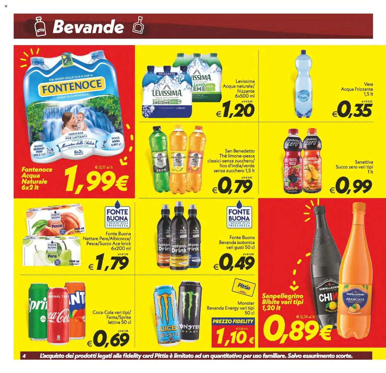 Volantino SuperConveniente del 28.04.2026 | Pagina: 4 | Prodotti: Succo, Zucchero, Pesca, The