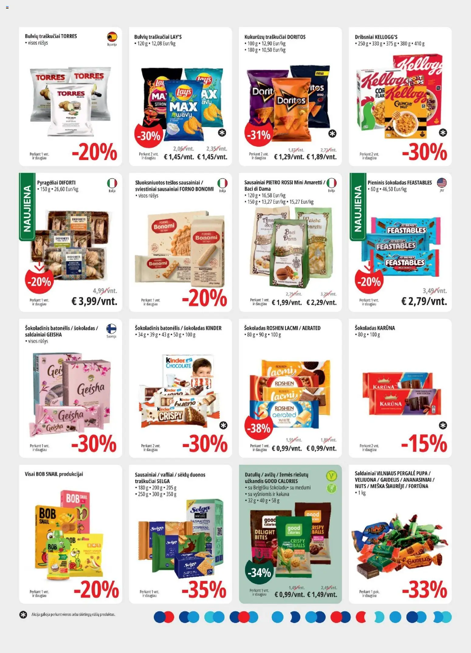 ePromo akcijos nuo 15.04.2026 | Puslapis: 9 | Prekių: Šokoladinis batonėlis, Saldainiai, Dribsniai, Traškučiai