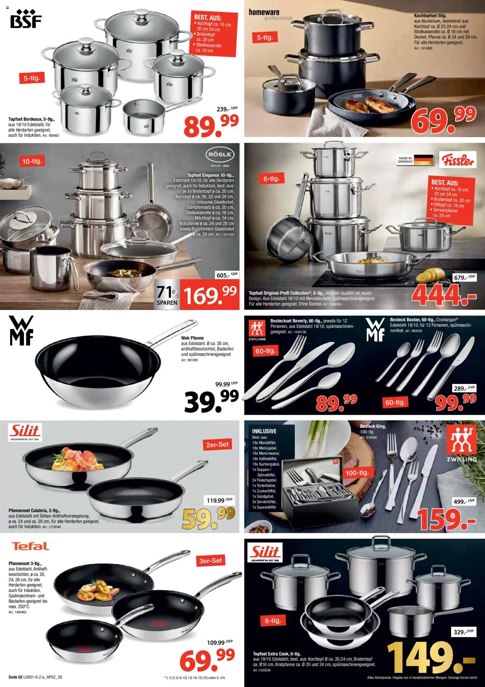 Zurbrüggen Große Marken-Sensation – gültig ab 17.01.2026 | Seite: 2 | Produkte: Backofen, Wok