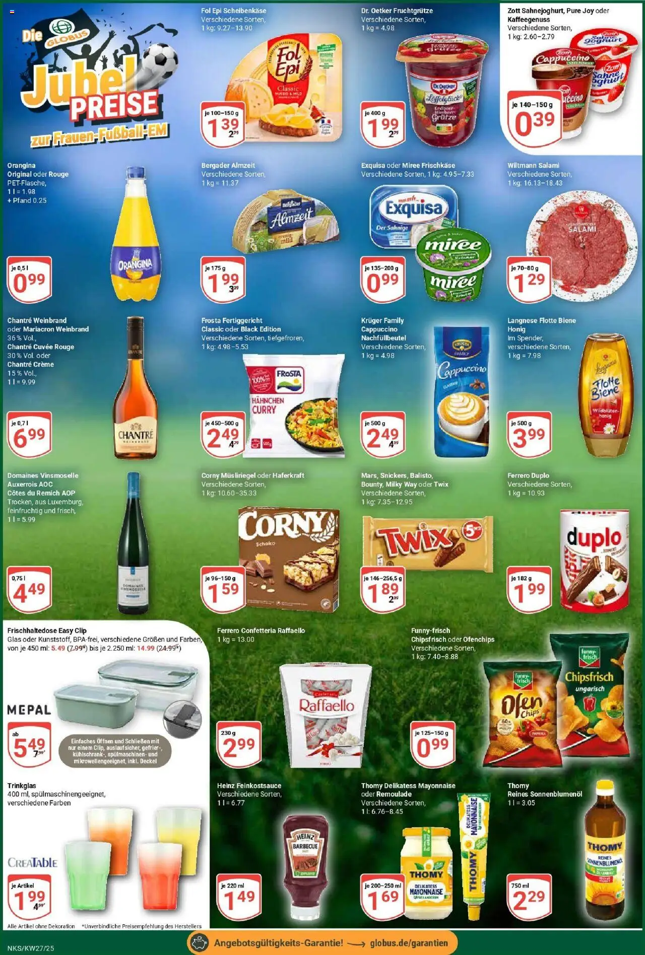 Globus prospekt Neunkirchen	 - gültig ab dem 29.06.2025 | Seite: 8 | Produkte: Raffaello, Sonnenblumenol, Mayonnaise, Chantré