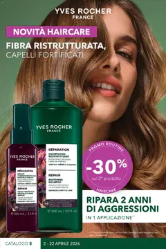 Anteprima del volantino Yves Rocher catalogo Haircare valido a partire dal 02.04.2026