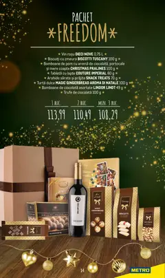 Ofertele Metro valabile de la 24.11.2025 | Pagină: 14 | Produse: Tabletă, Lapte, Bomboane, Biscuiți