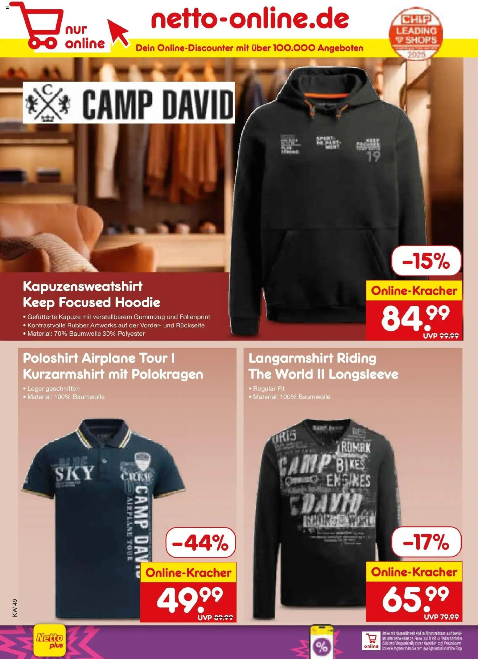 Netto Marken-Discount prospekt Pirna	 – gültig ab 01.12.2025 | Seite: 57 | Produkte: Langarmshirt, Hoodie, Poloshirt
