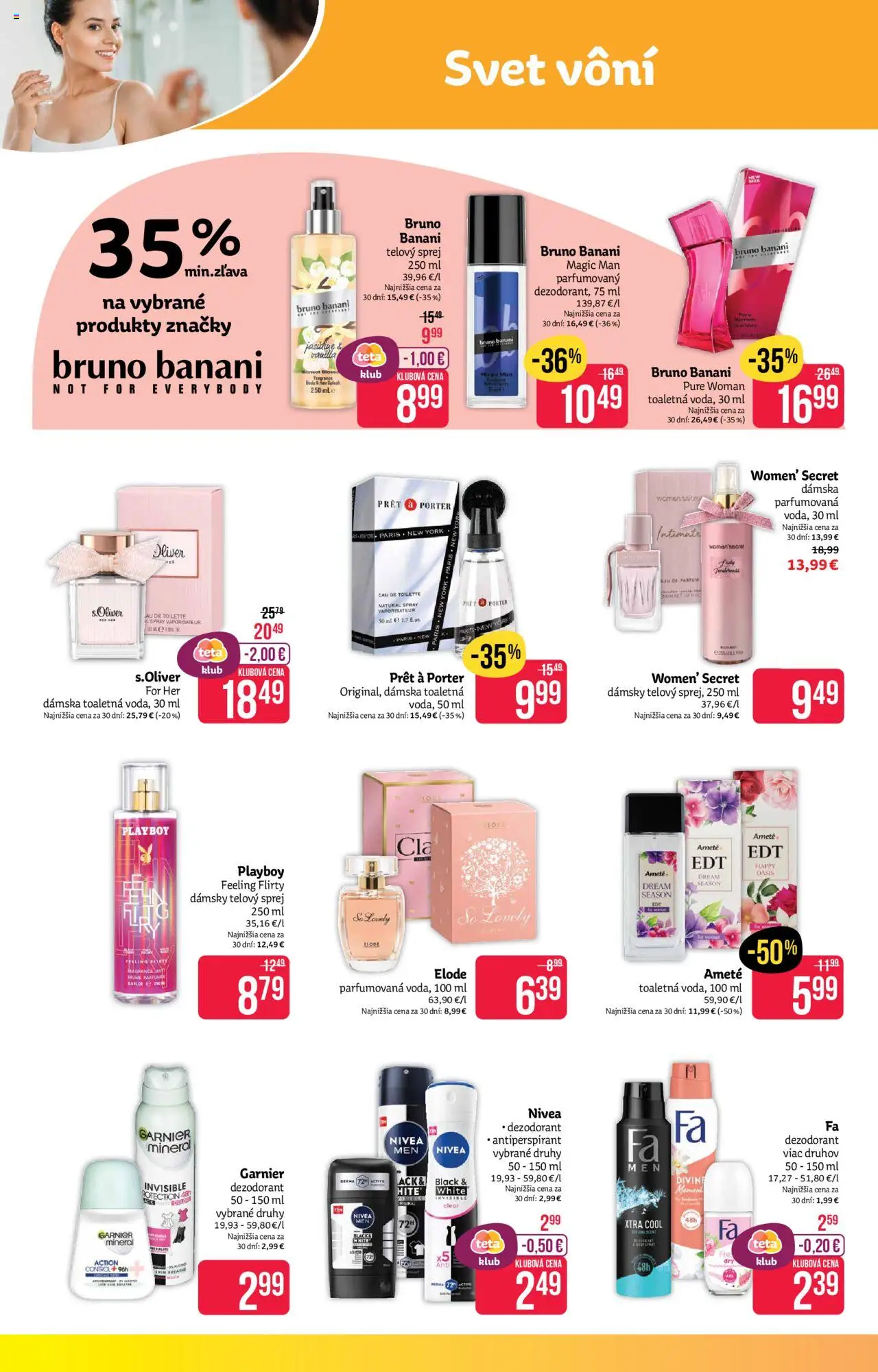 Teta drogerie leták │ platný od 04.08.2025 | Strana: 4 | Produkty: Nivea, Dezodorant, Antiperspirant