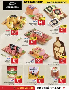 PARMILETTA SIR, tvrdi, kravlJI, 1/4, 1kg - Pregled kataloga iz trgovine Konzum, vrijedi od 07.01.2026 | Stranica: 22