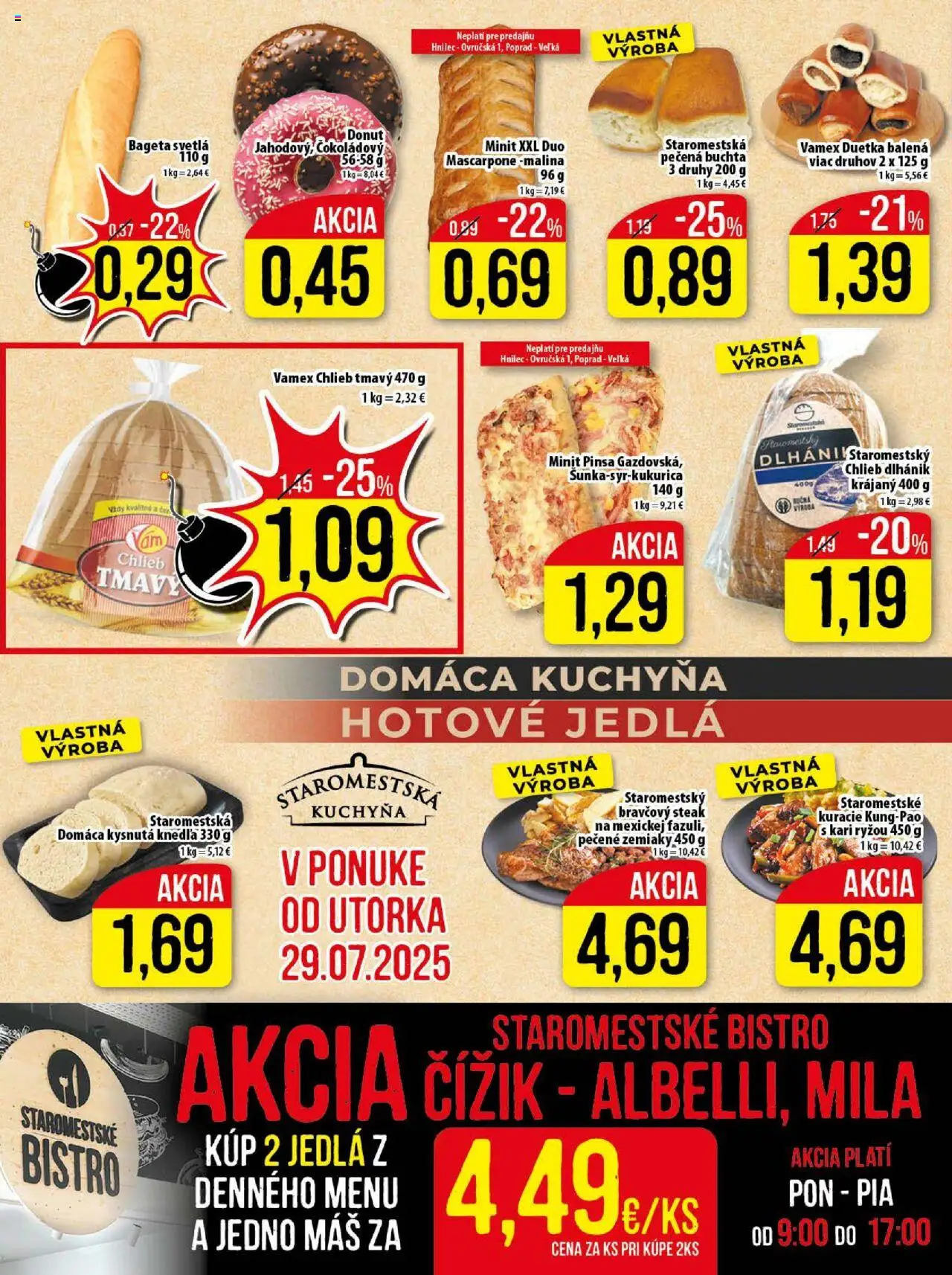 Klas leták │ platný od 28.07.2025 | Strana: 6 | Produkty: Kuchyňa, Mila, Mascarpone, Steak