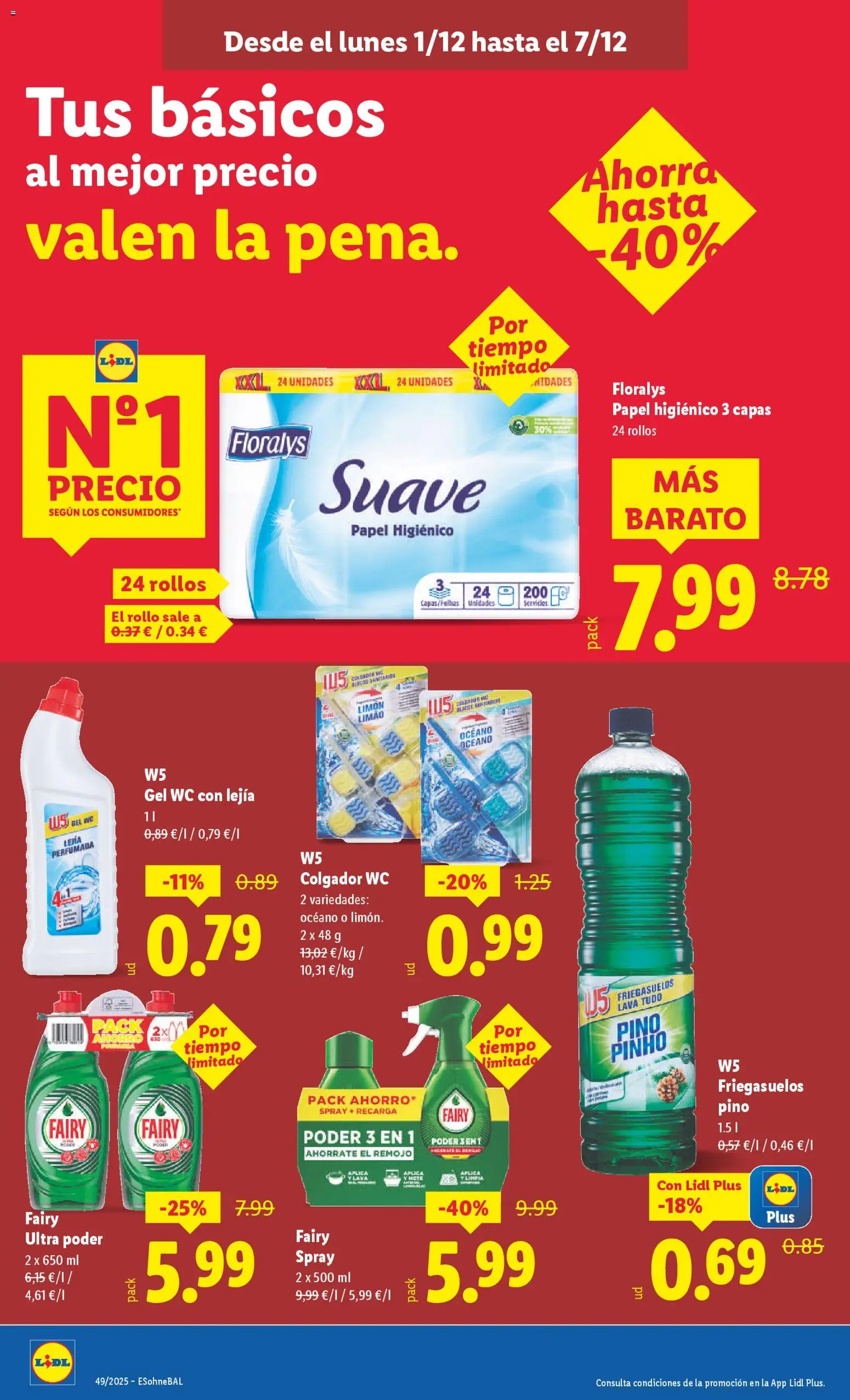 Lidl folleto │ válido desde el 01.12.2025 | Página: 28 | Productos: Papel higienico